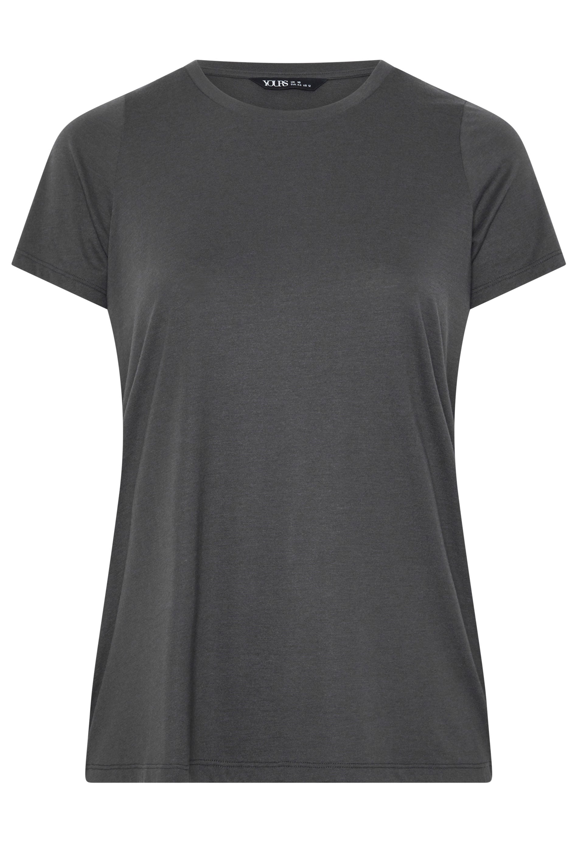 YOURS Plus Size Stone Grey Core T-Shirt | Yours Clothing 5