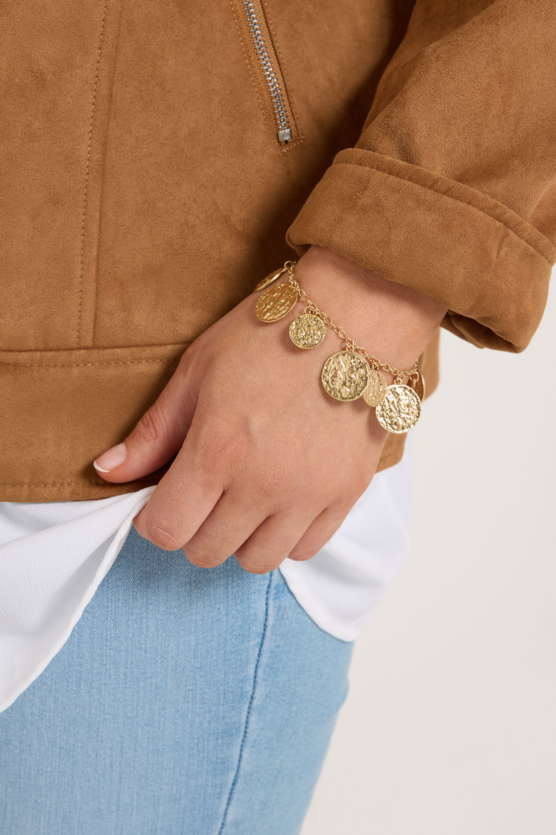 Gold Chain Charm Bracelet | Yours clothing  1
