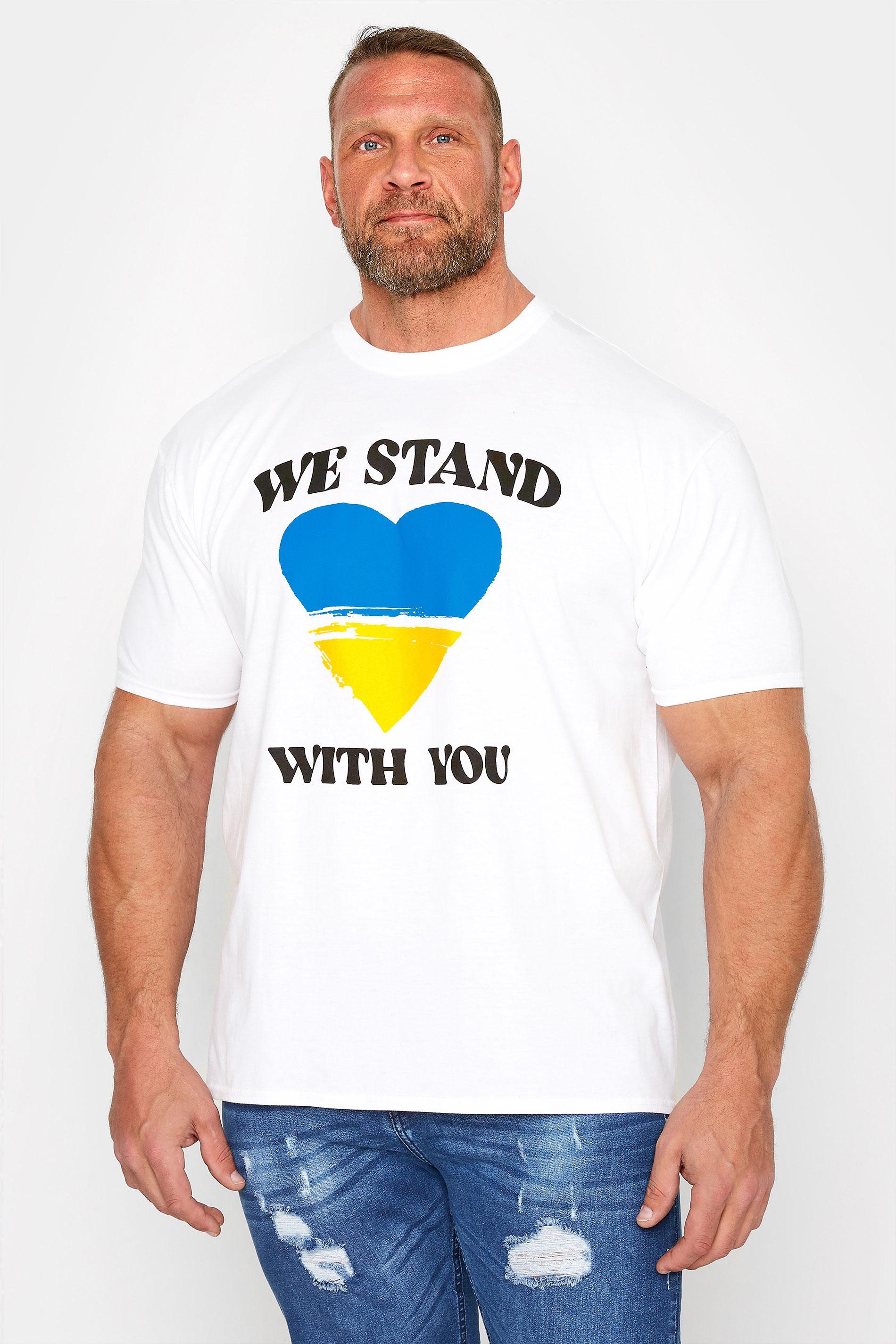 Ukrainian Crisis 100% Donation 'We Stand With You' T-Shirt | BadRhino 1
