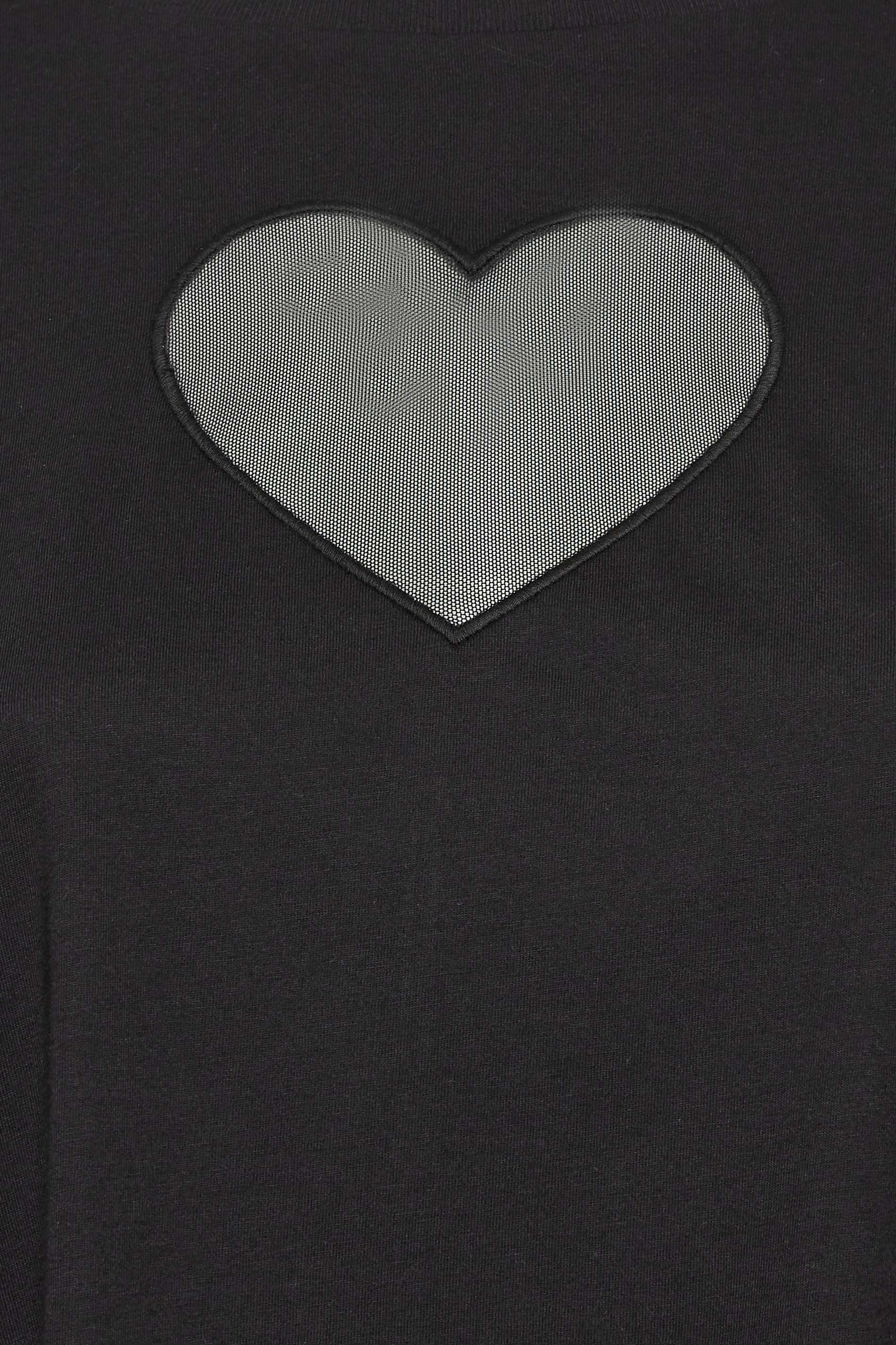 YOURS Plus Size Black Cut Out T-Shirt