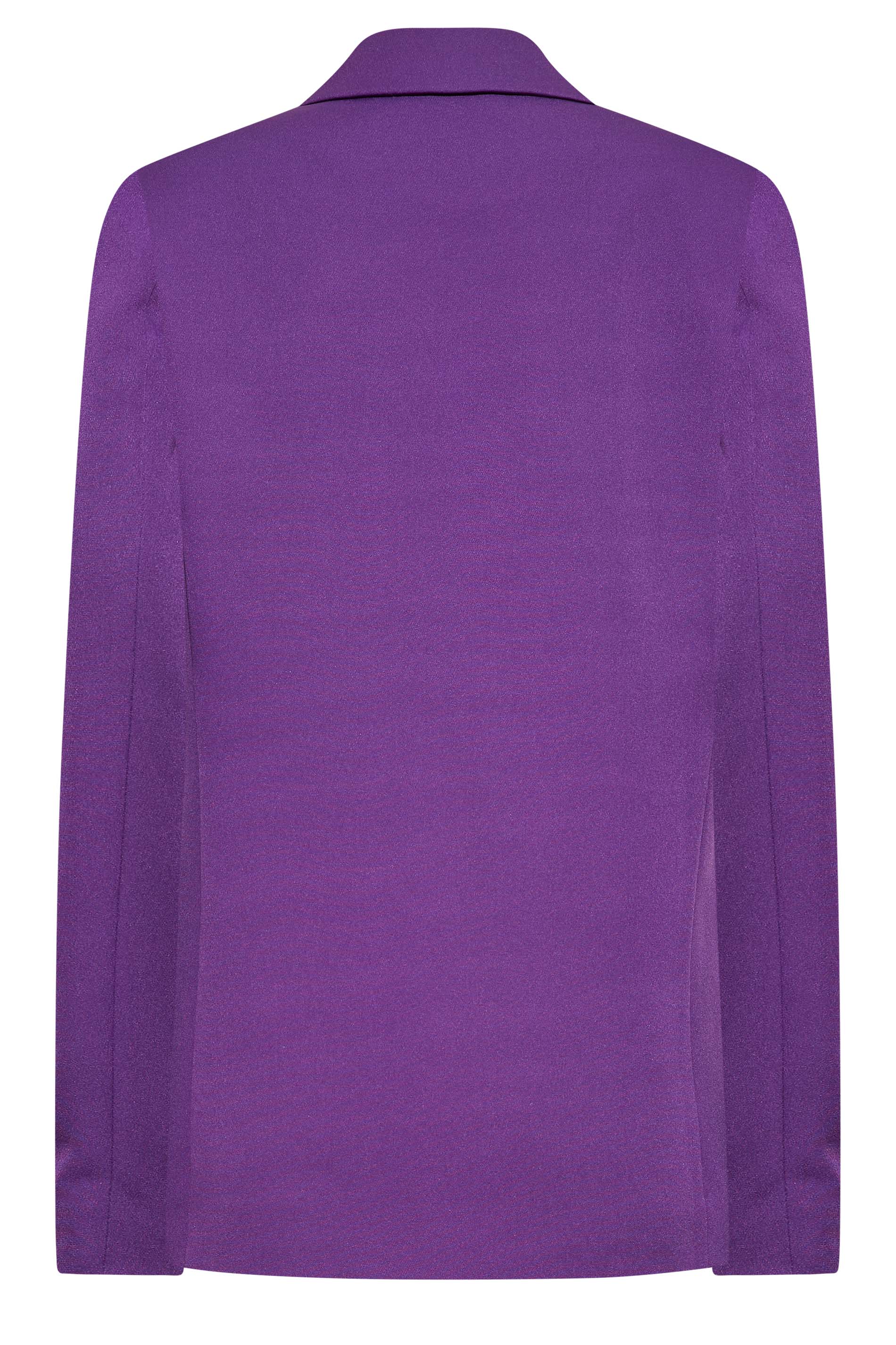 LTS Tall Women's Purple Scuba Crepe Blazer | Long Tall Sally 3
