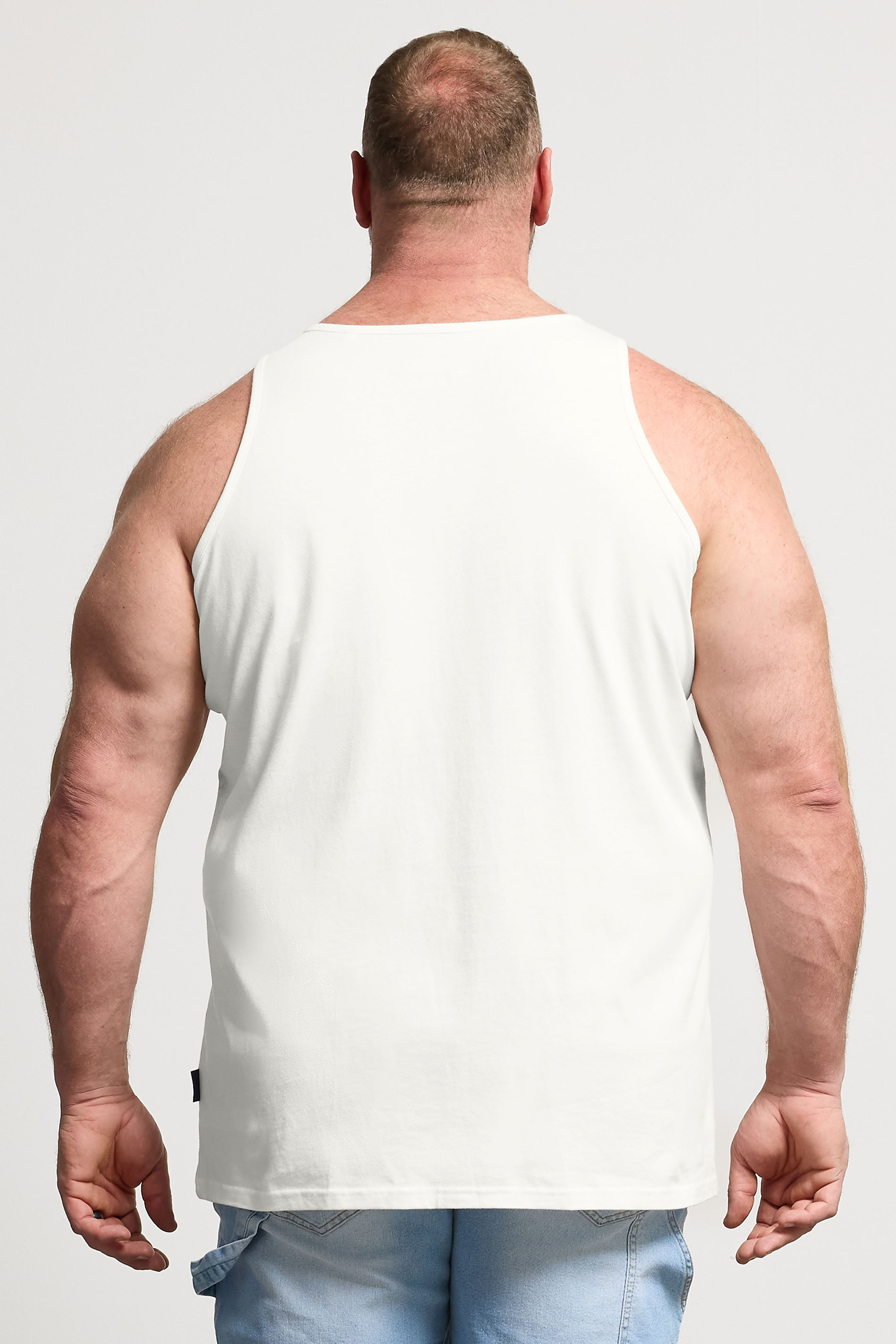 BadRhino Big & Tall White/Yellow/Blue/Red/Green 5 Pack Vest Tops | BadRhino 6