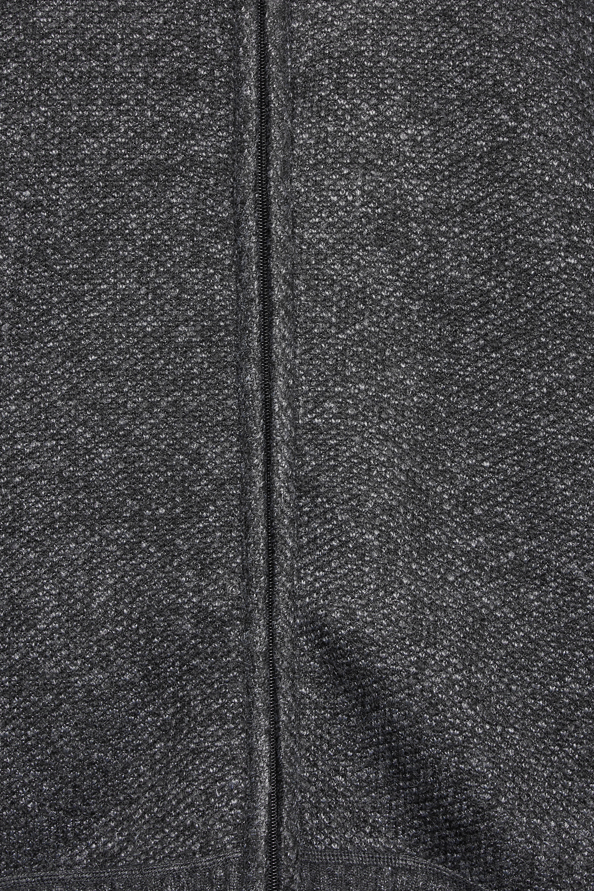 D555 Big & Tall Grey Zip Through Sweatshirt | BadRhino 2