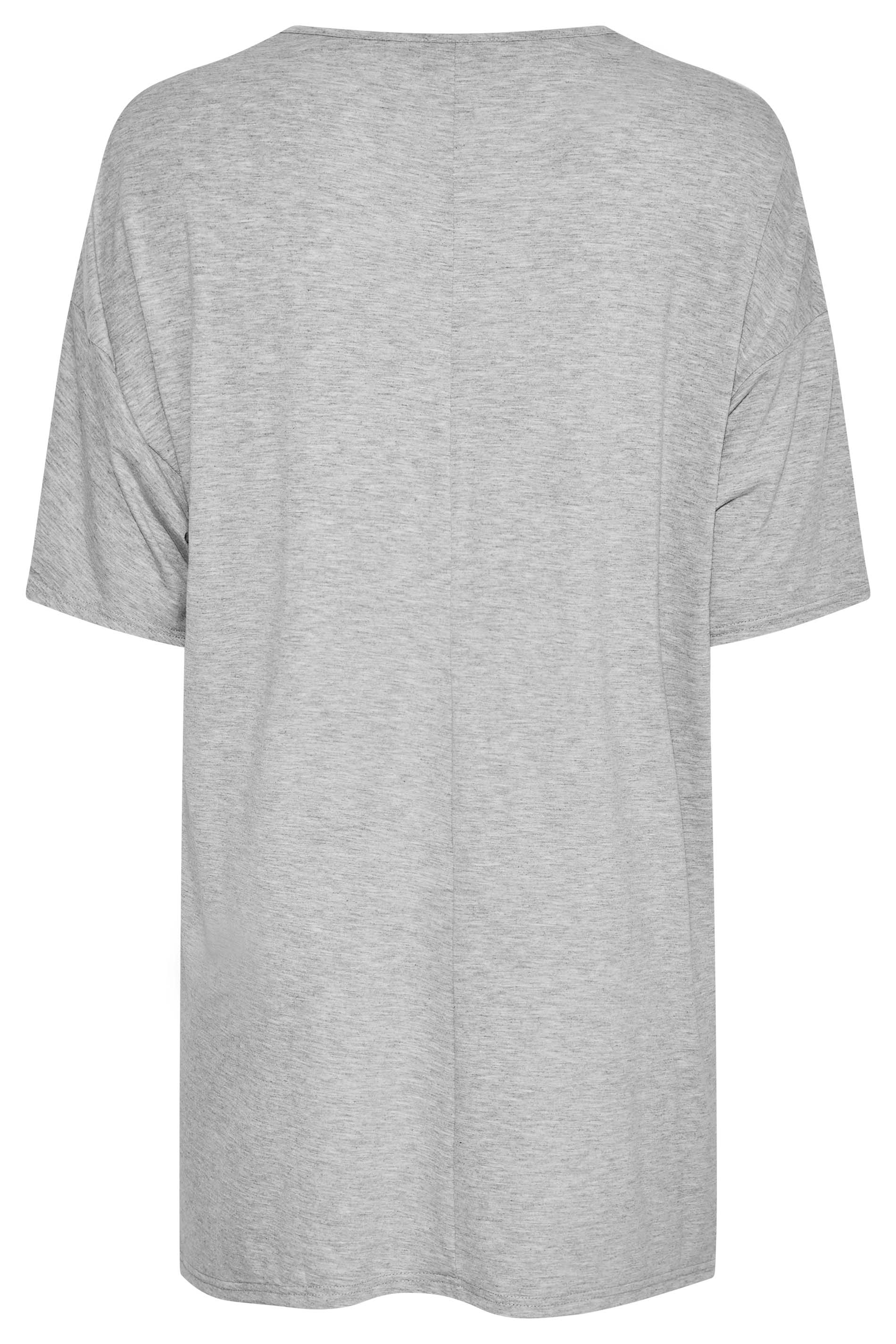 Grande taille  Tops Grande taille  T-Shirts | LIMITED COLLECTION - T-Shirt Gris Léopard Argenté - RT22526