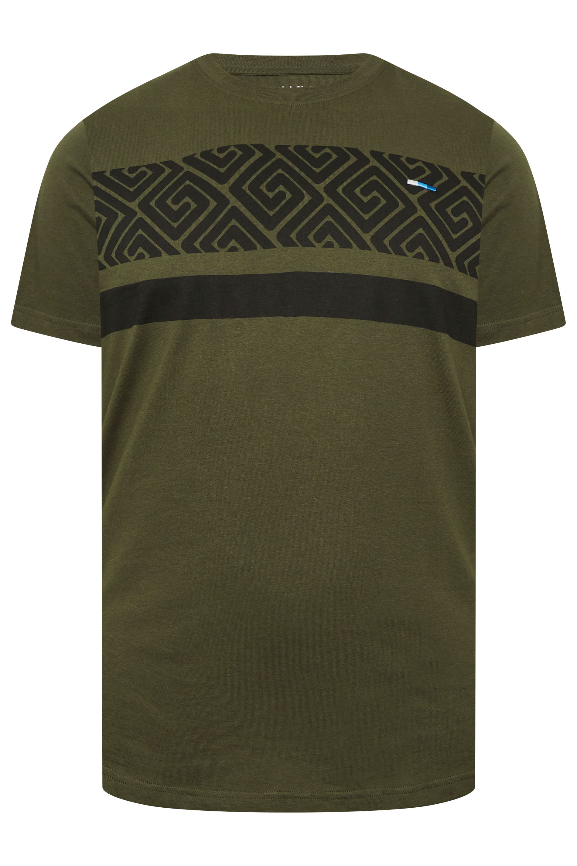 BadRhino Big & Tall Khaki Green Aztec Print T-Shirt | BadRhino 3