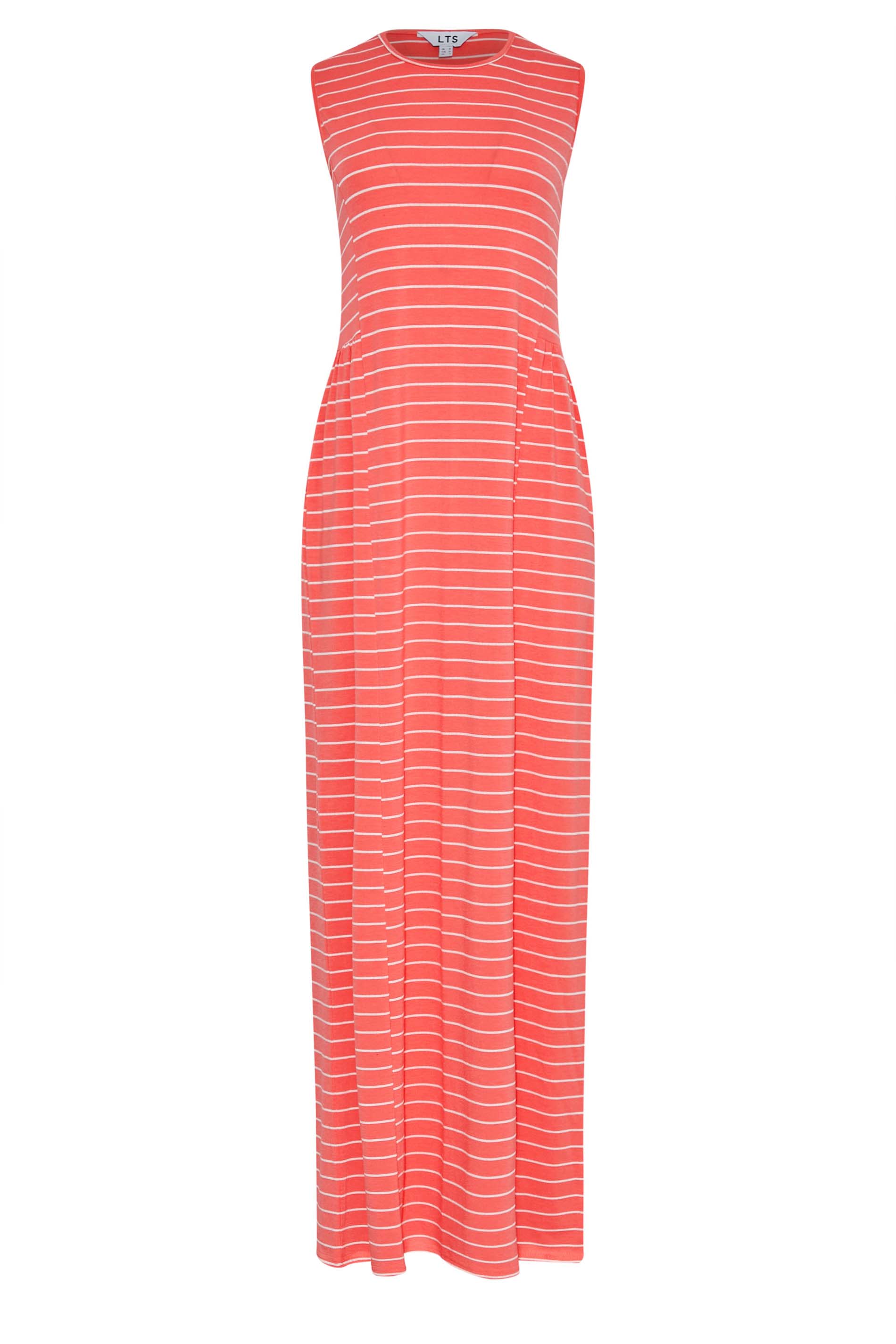 Lts Tall Womens Pink Stripe Maxi Dress Long Tall Sally