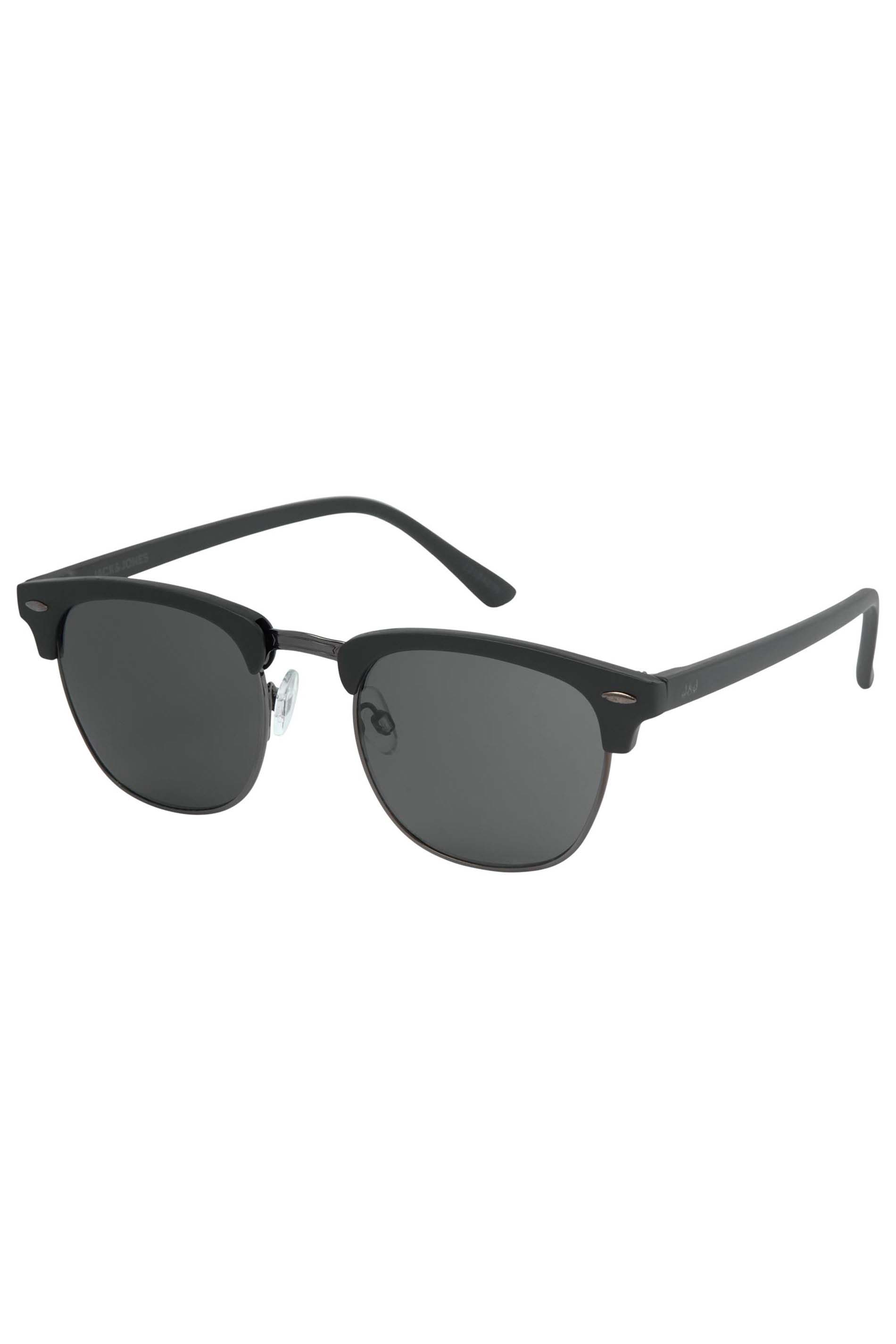 JACK & JONES Black Jet Clubmaster Sunglasses | BadRhino 1