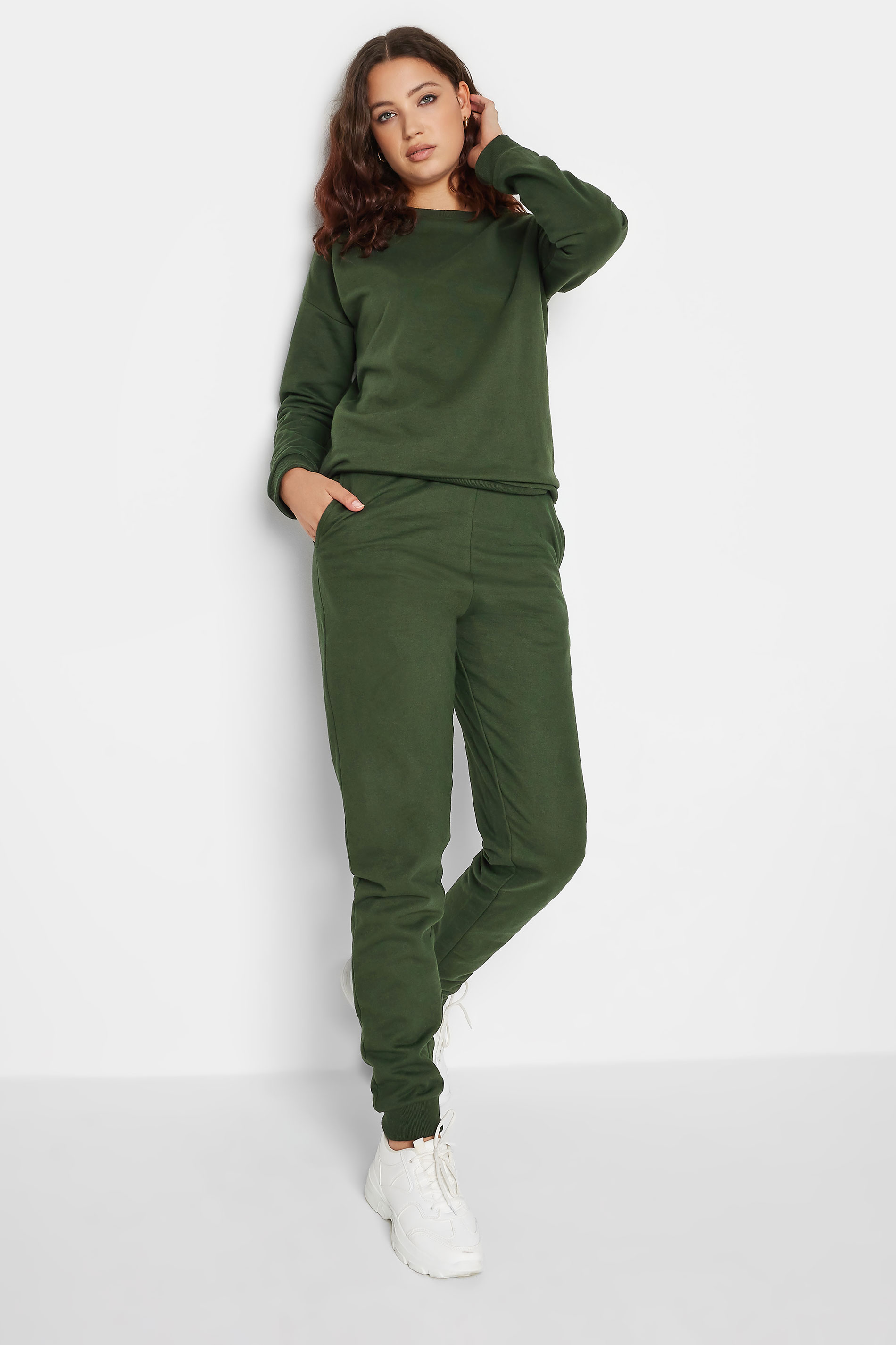 LTS Tall Khaki Green Long Sleeve Sweatshirt | Long Tall Sally  2