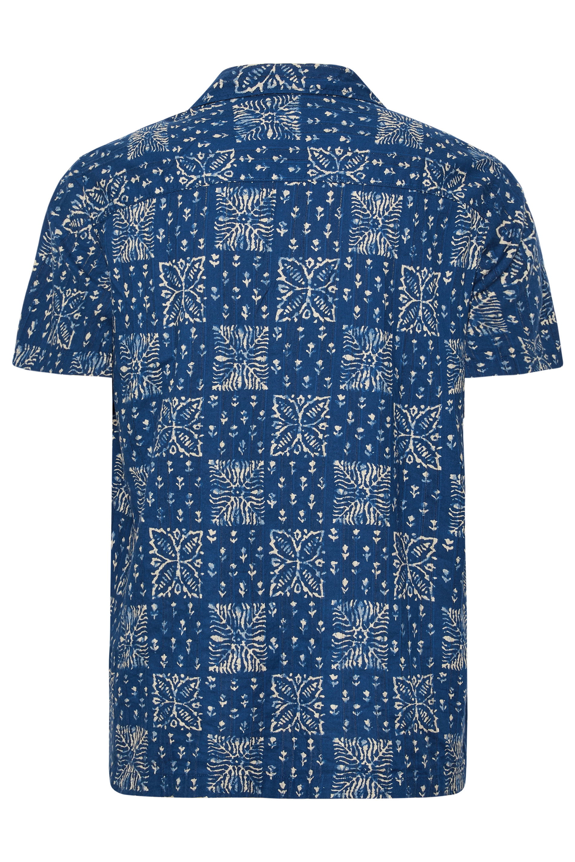 JACK & JONES Big & Tall Navy Blue Resort Shirt | BadRhino 4