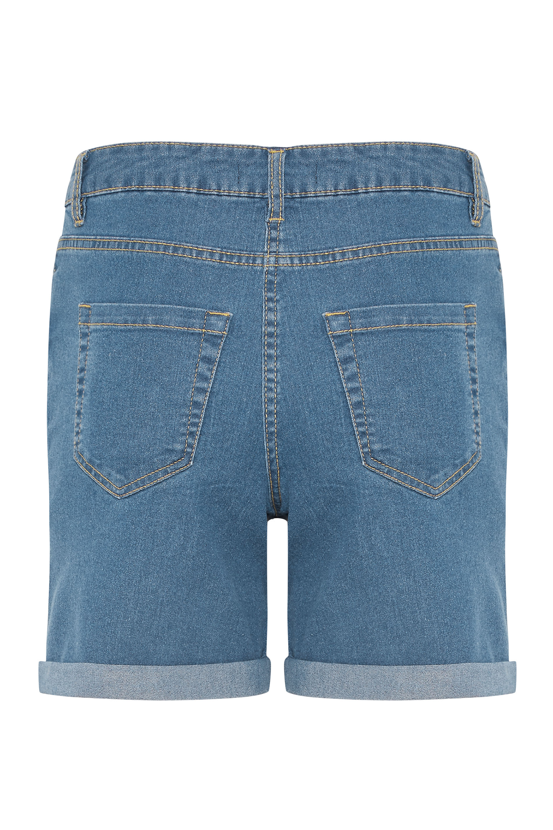 LTS Tall Women's Mid Blue Denim Shorts | Long Tall Sally