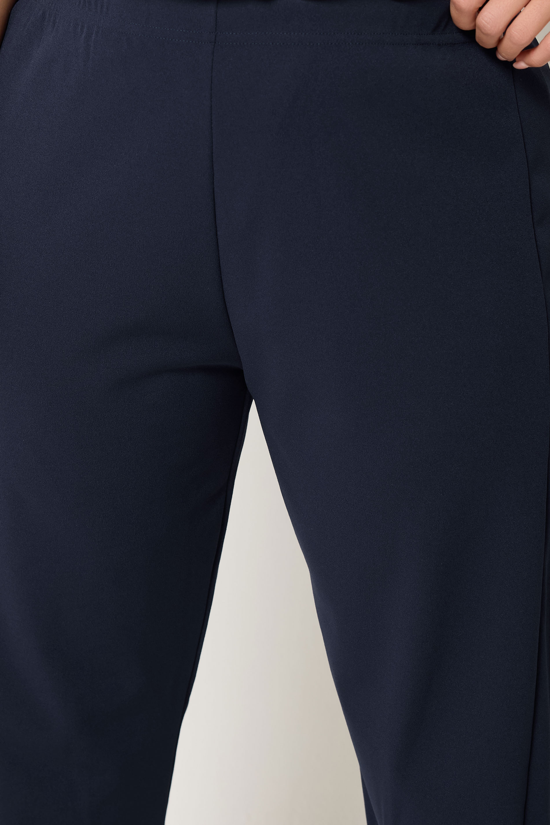 YOURS Plus Size Navy Barrel Trouser | Yours Clothing 4