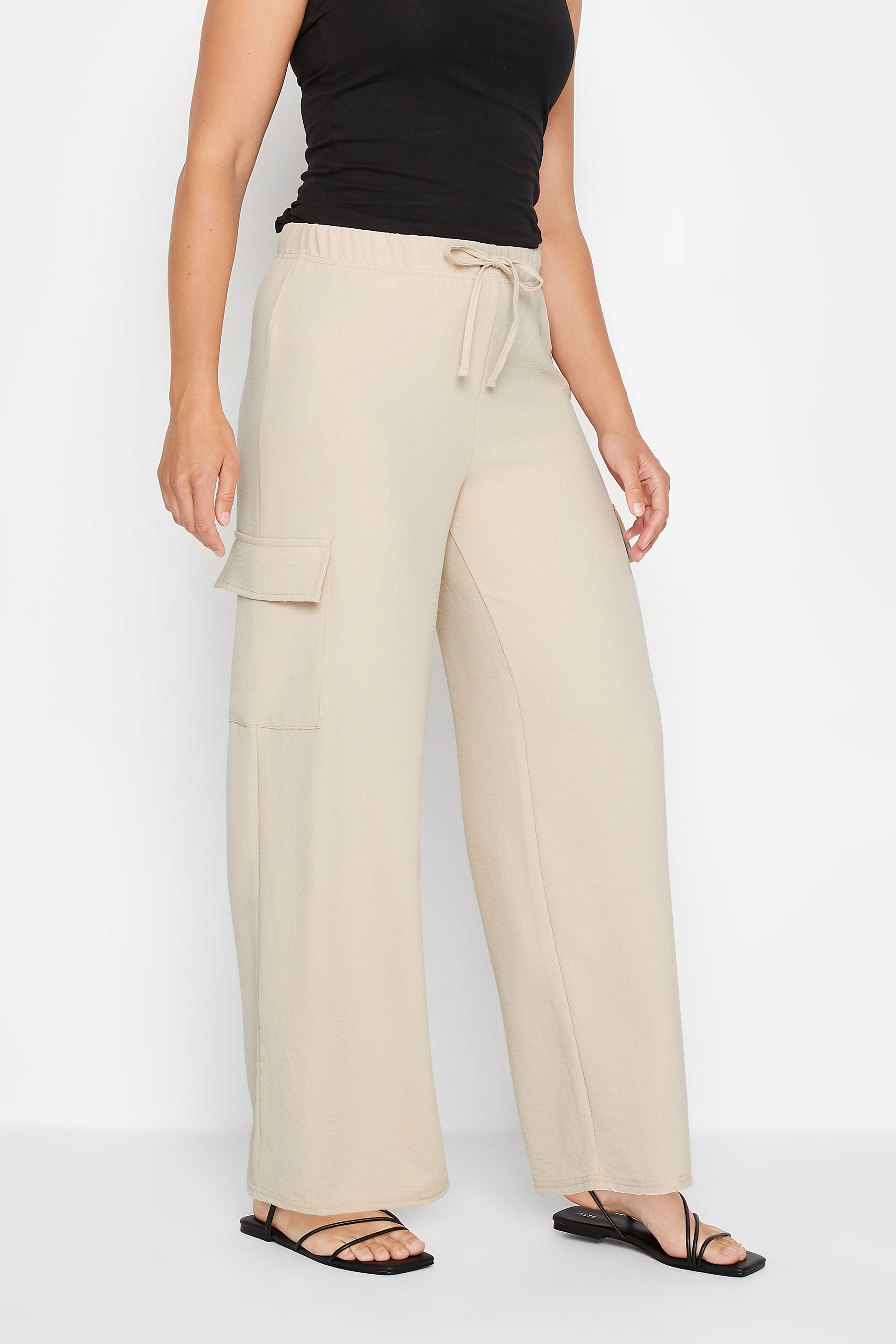 LTS Tall Women's Natural Brown Utility Trousers | Long Tall Sally 1
