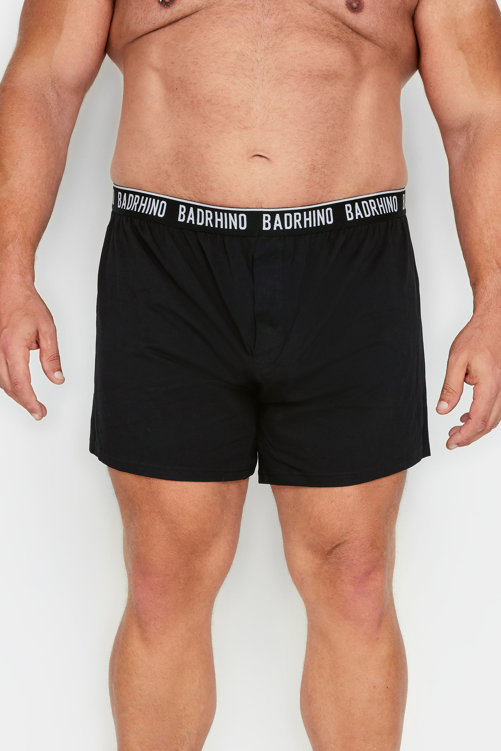 BadRhino Big & Tall 5 PACK Black Button Up Loose Fit Boxers | BadRhino 2