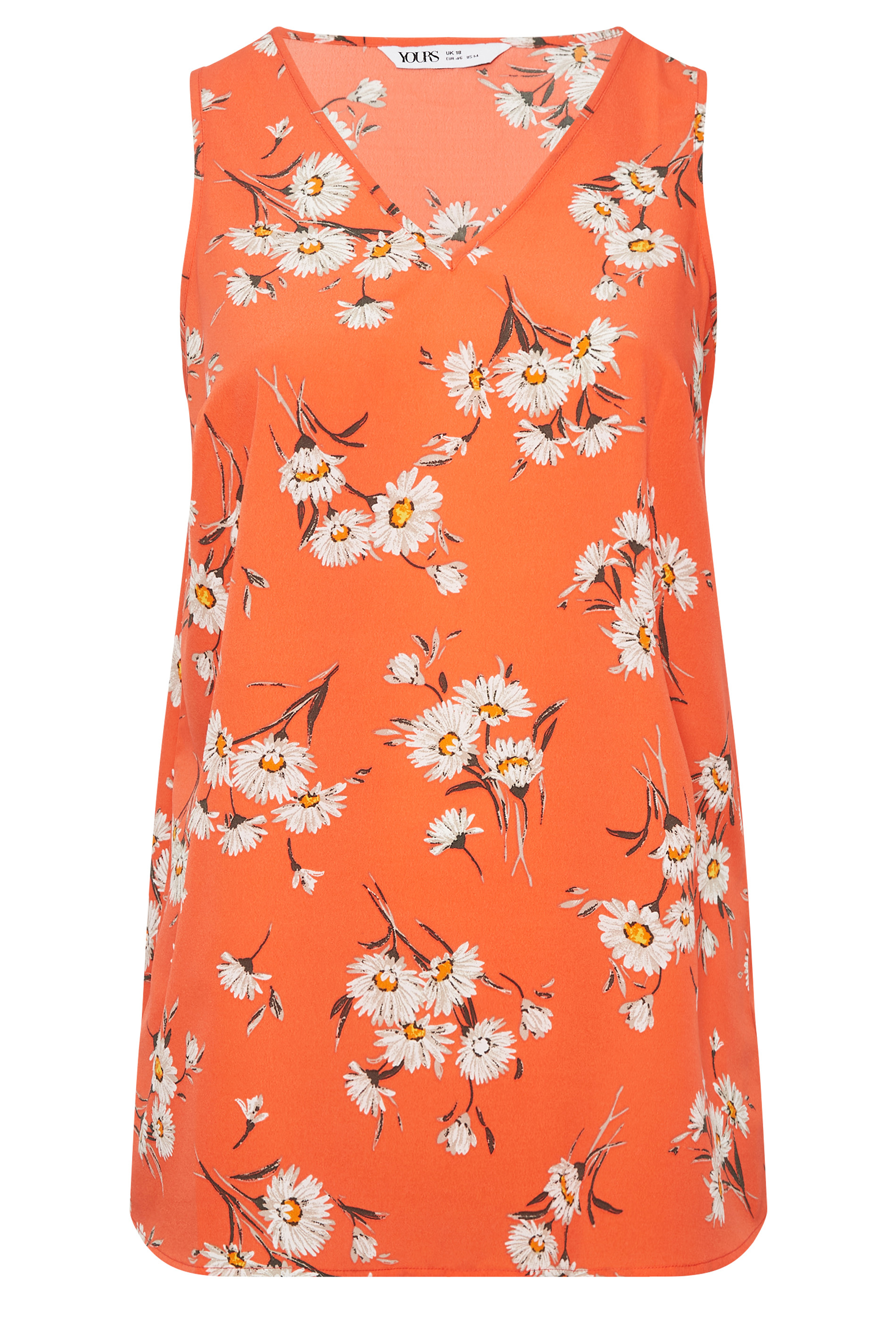 Cheap Summer Sleeveless Plus Size 5XL Floral Vest Camisole Halter