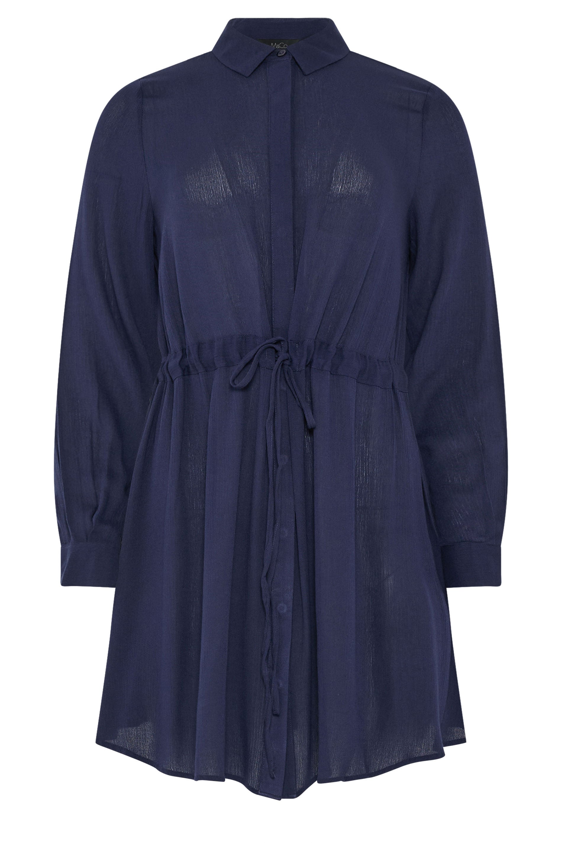 M&Co Navy Blue Tunic Shirt Dress | M&Co 5