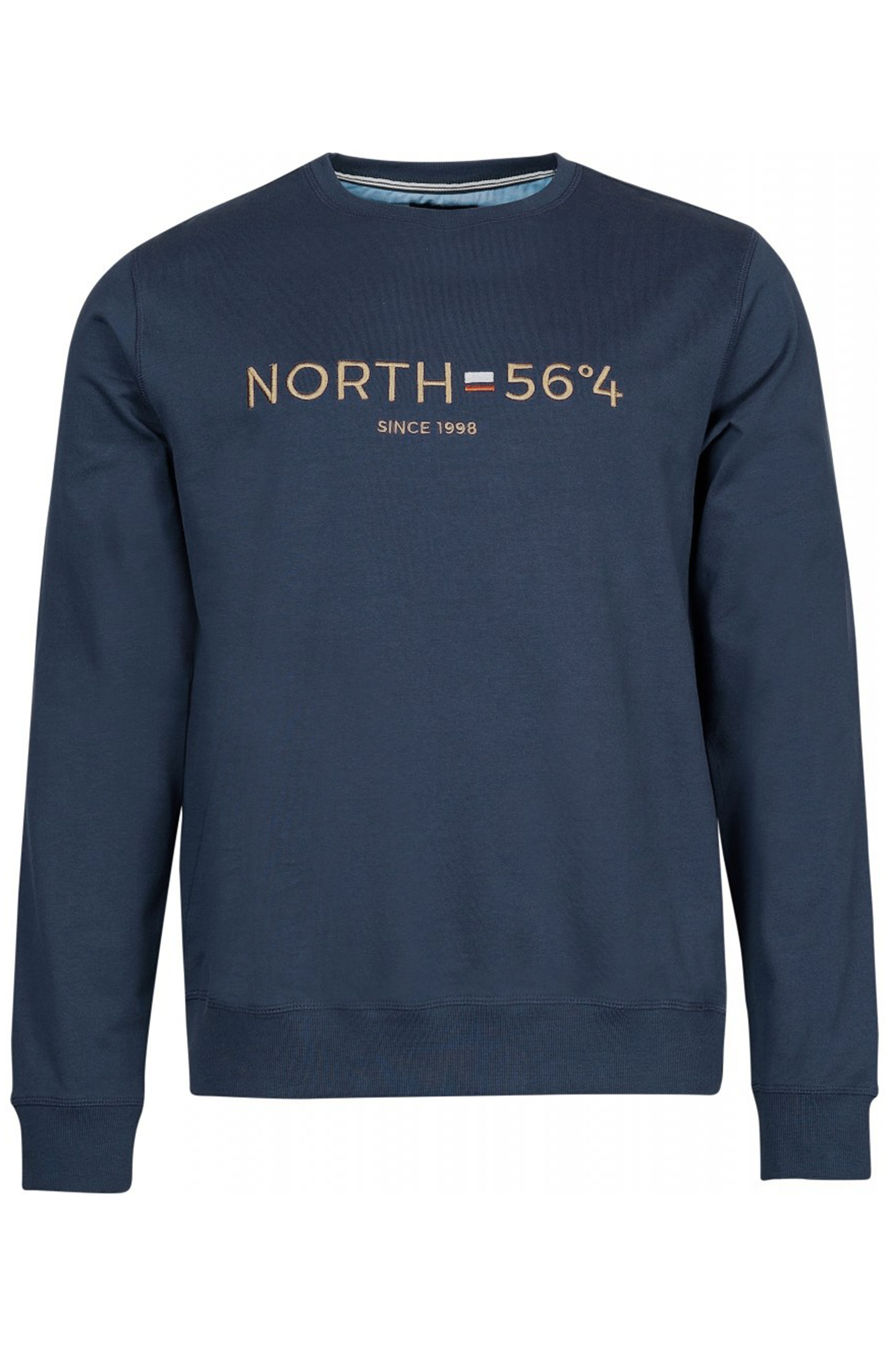 NORTH 56°4 Navy Embroidered Sweatshirt_F.jpg