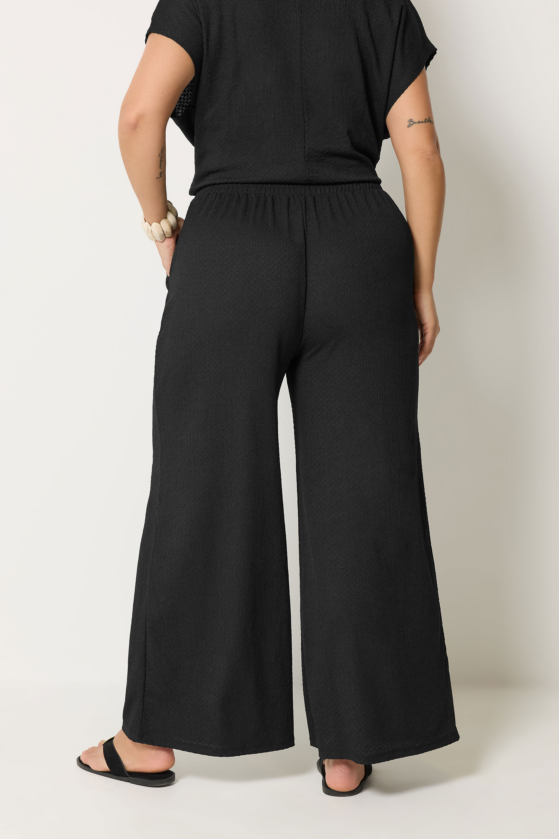 YOURS Plus Size Black Trousers | Yours Clothing 2