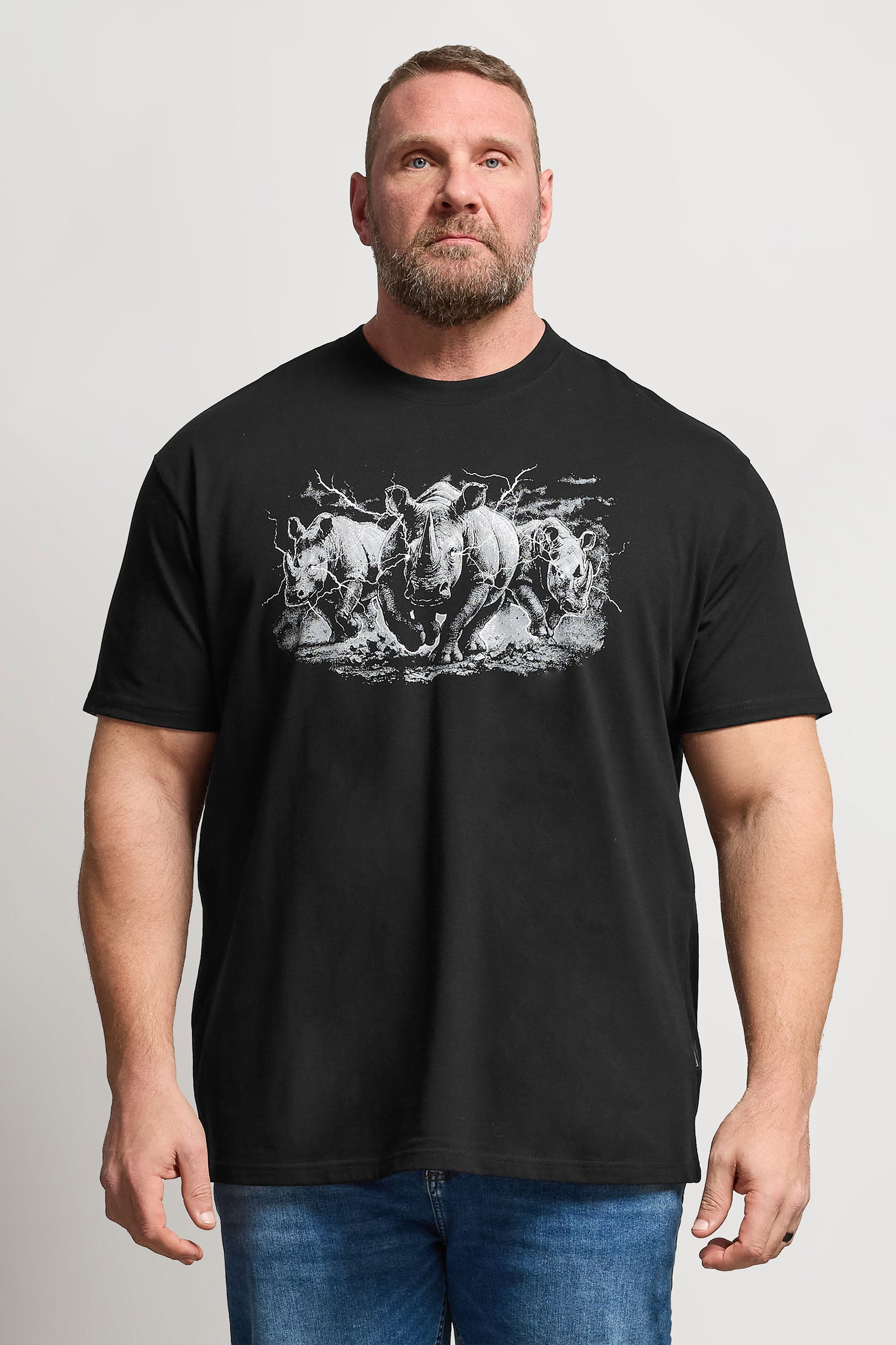 BadRhino Big & Tall Black Rhino Graphic T-Shirt | BadRhino 3