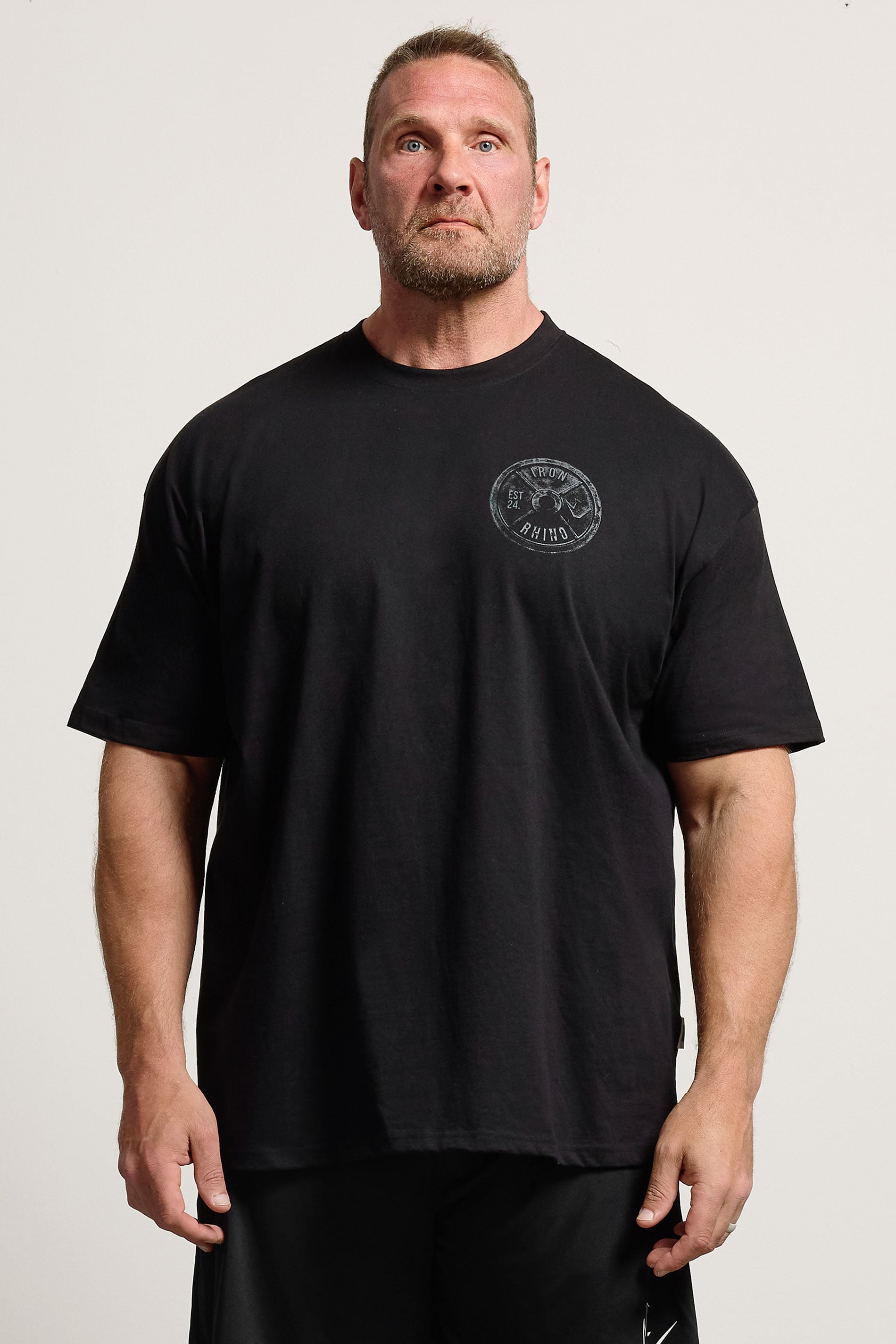 IronRhino Big & Tall Black Weight Plate T-Shirt | BadRhino 3