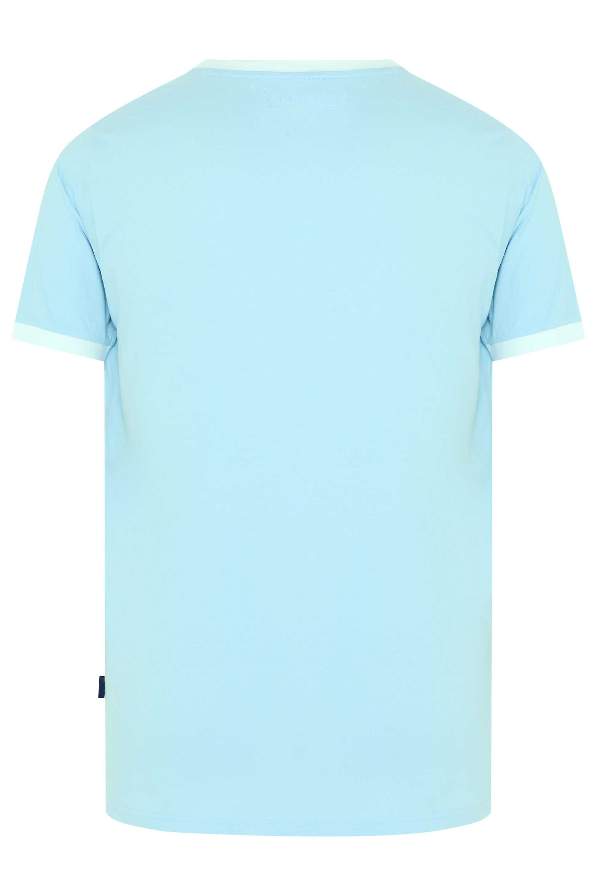 BadRhino Big & Tall Light Blue Ringer T-Shirt | BadRhino 6