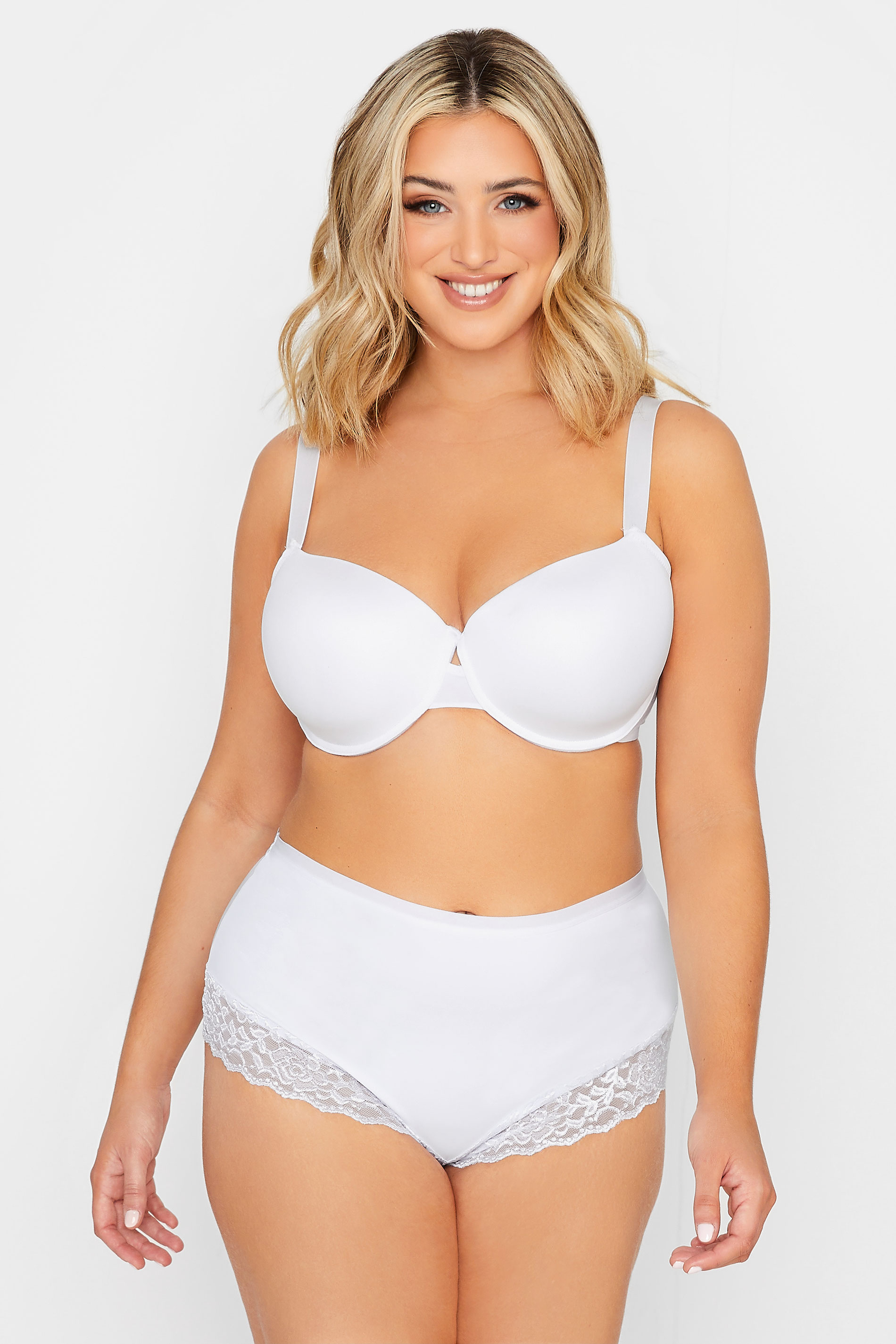 YOURS Plus Size Curve White Padded T-Shirt Bra | Yours Clothing  3