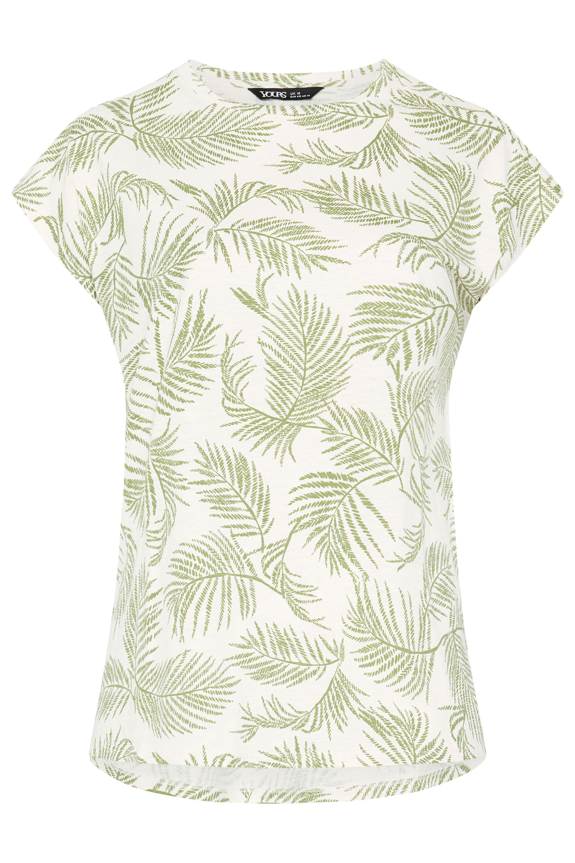 YOURSET 3 PACK Plus Size Green Palm Leaf & Zebra T-Shirts | Yours Clothing 12