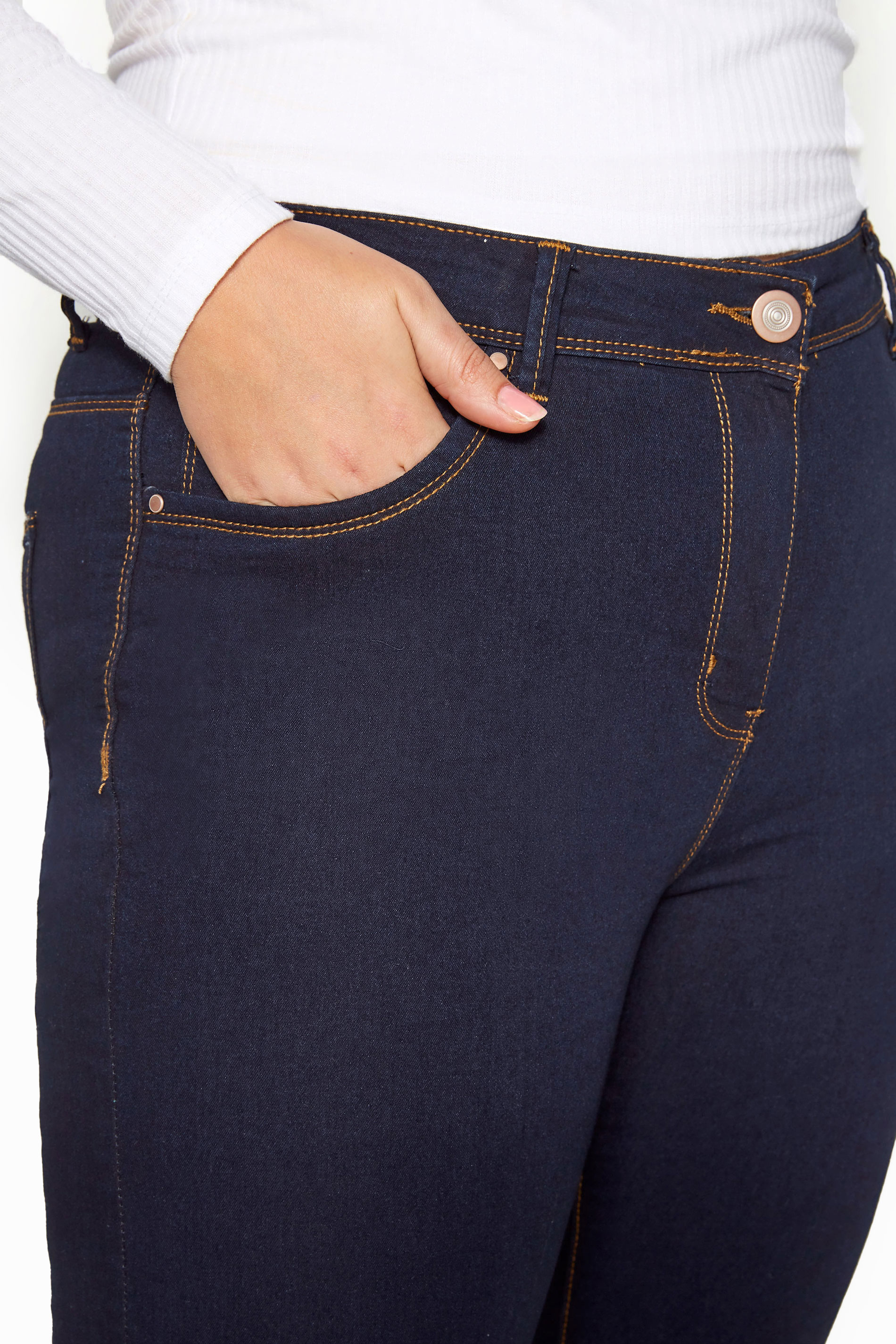 Indigo Blue Skinny AVA Jeans Plus Size 16 to 32 | Yours Clothing