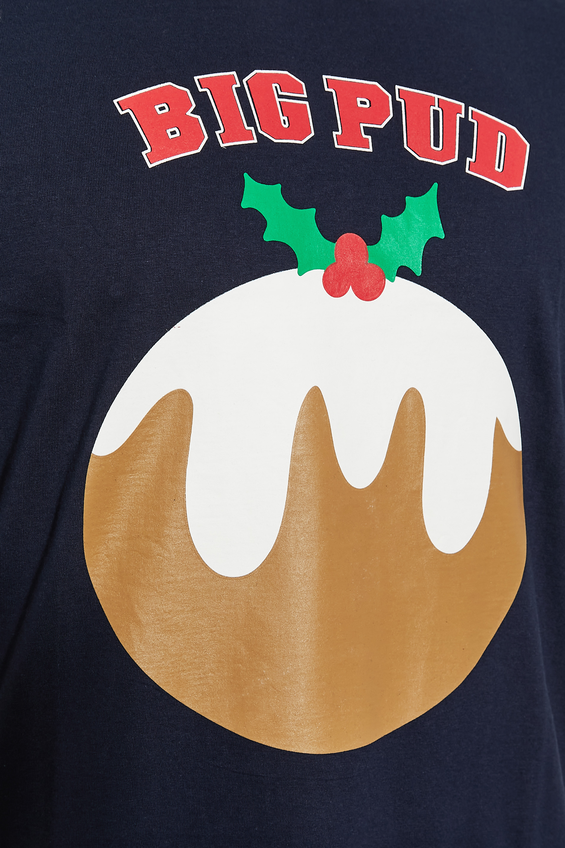 BadRhino Navy Blue 'Big Pud' Christmas T-Shirt | BadRhino 2
