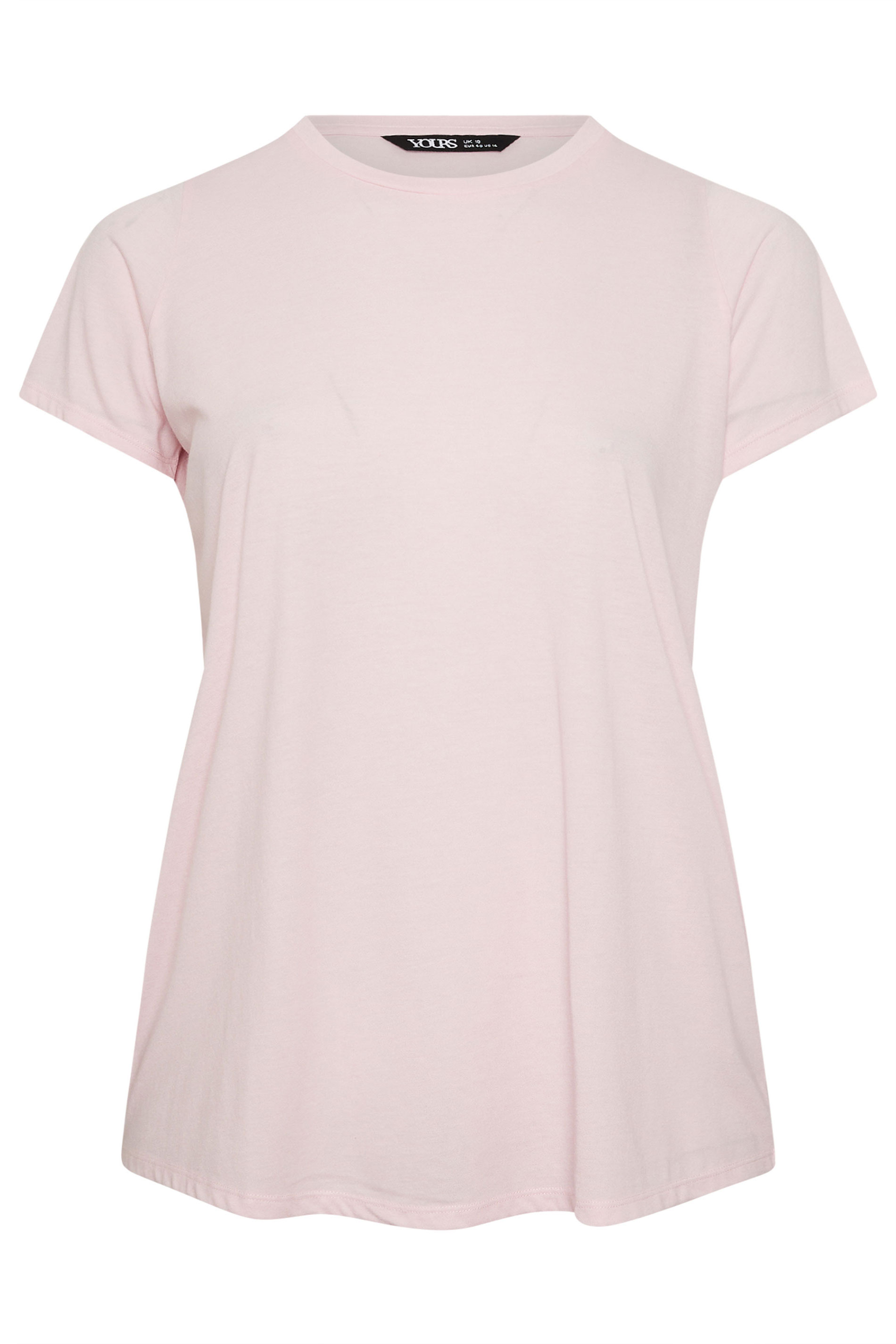 YOURS Plus Size Pink Core Basic T-Shirt | Yours Clothing 5
