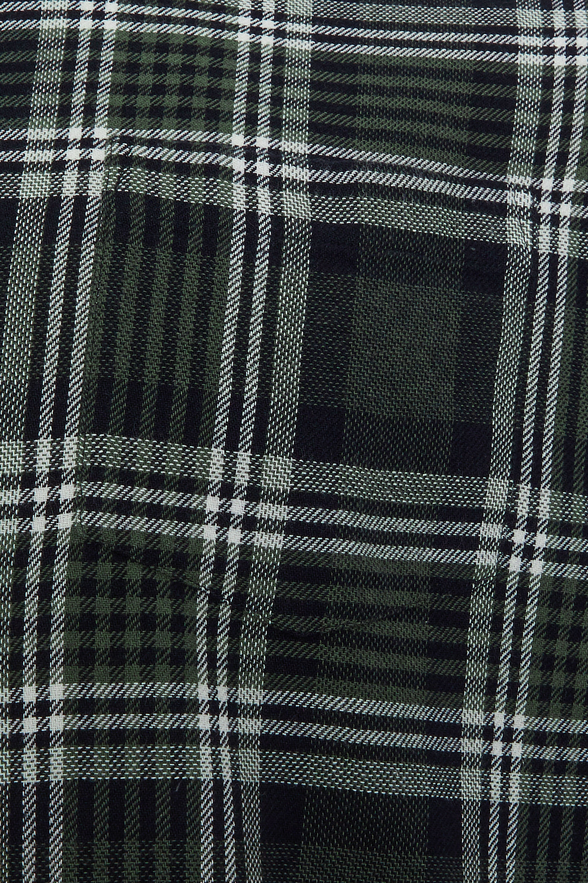 BadRhino Big & Tall Green Check Long Sleeve Shirt | BadRhino 3