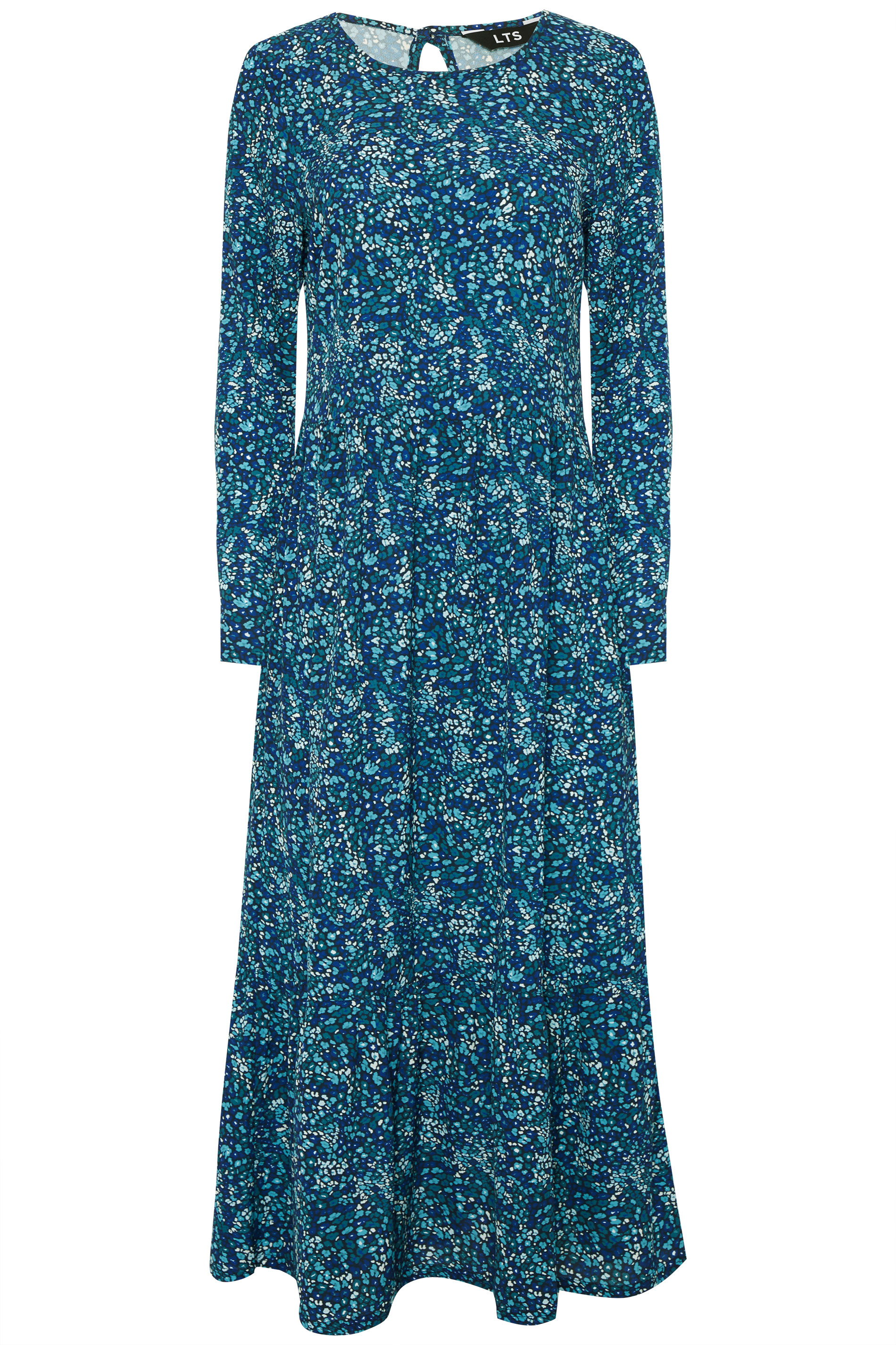 LTS Blue Animal Print Smock Midi Dress | Long Tall Sally
