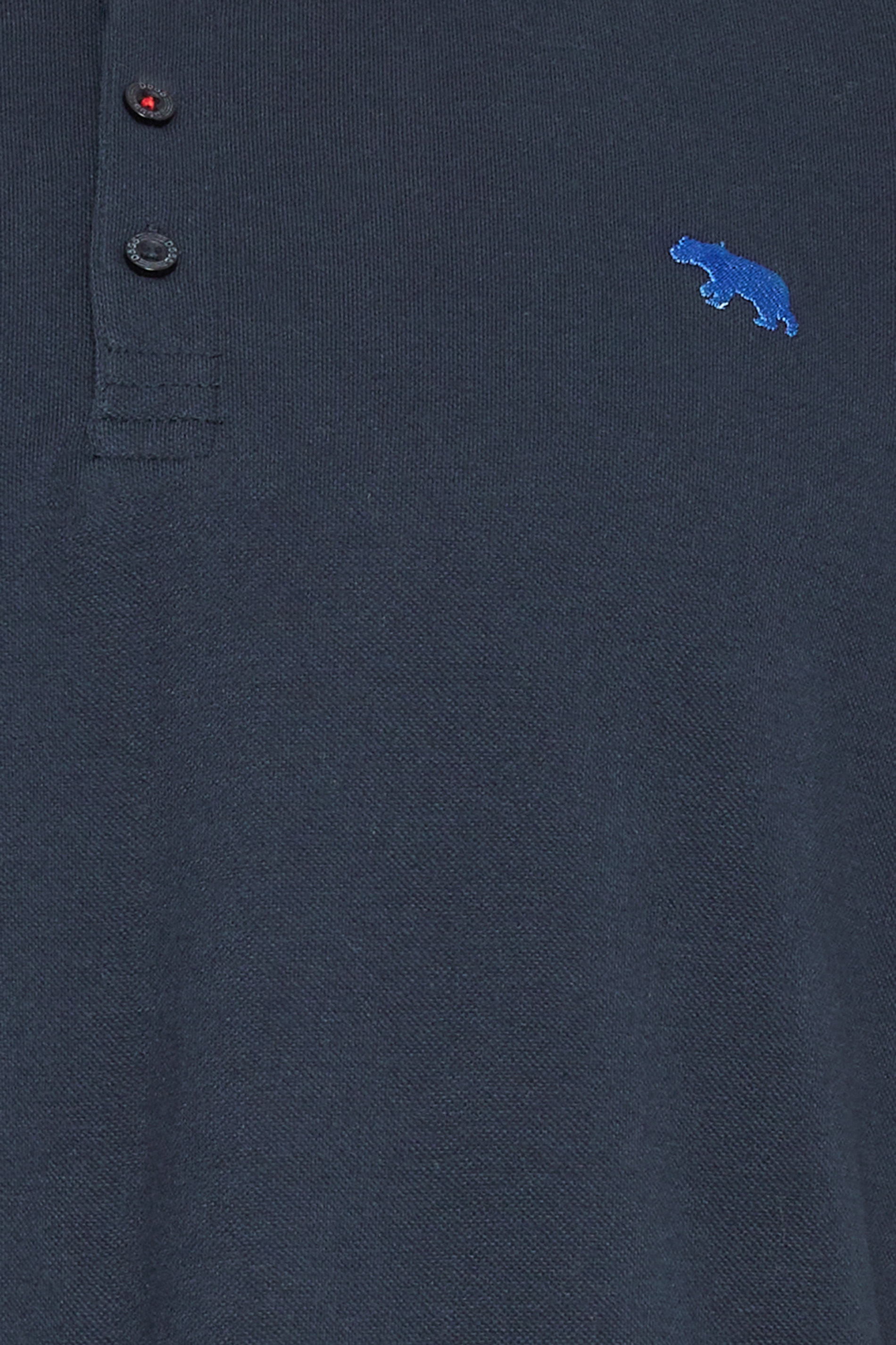 D555 Big & Tall Navy Blue Tipped Polo Shirt | BadRhino 3