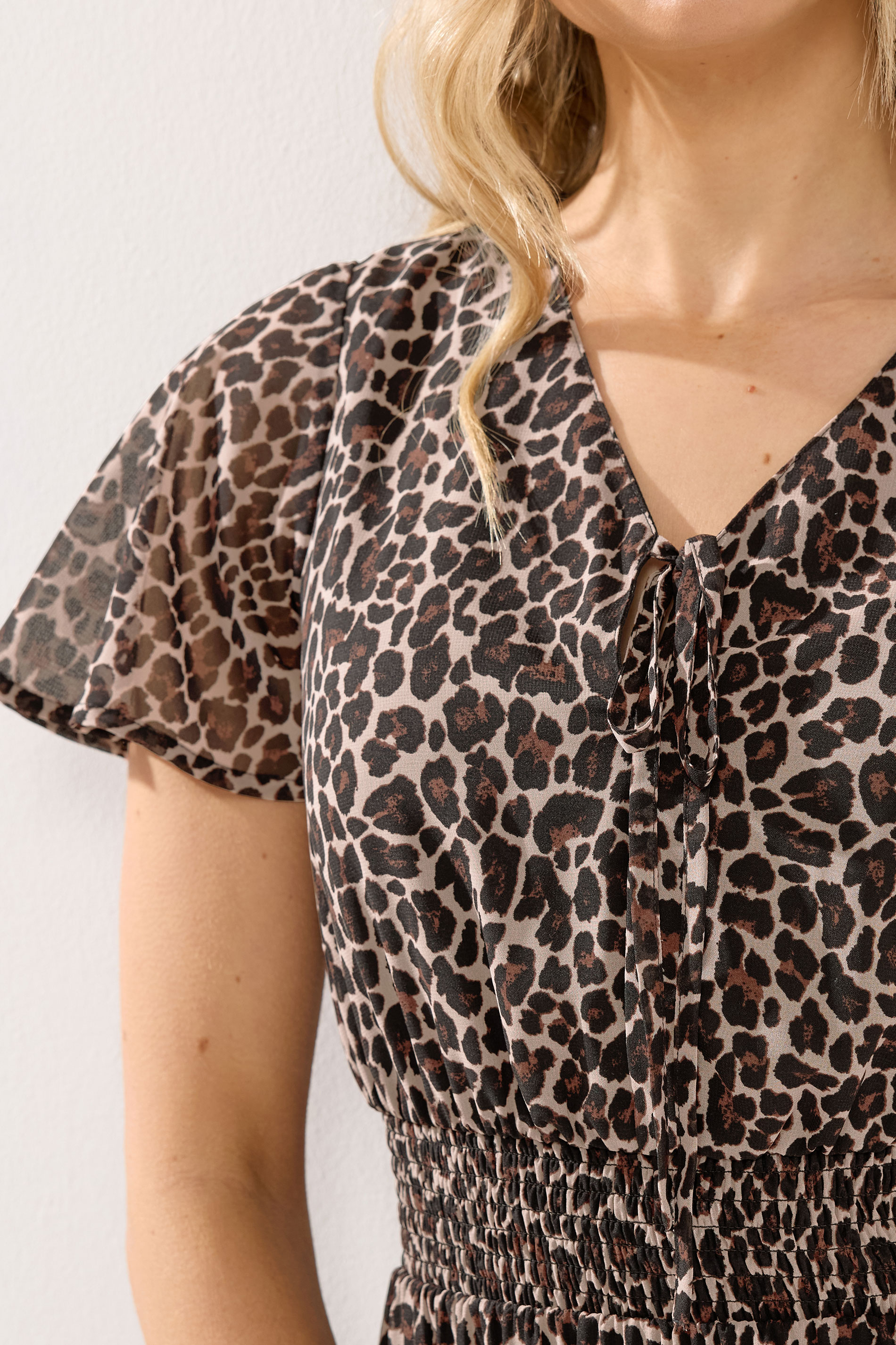 LTS Tall Women's Brown Leopard Print Maxi Dress | Long Tall Sally 4