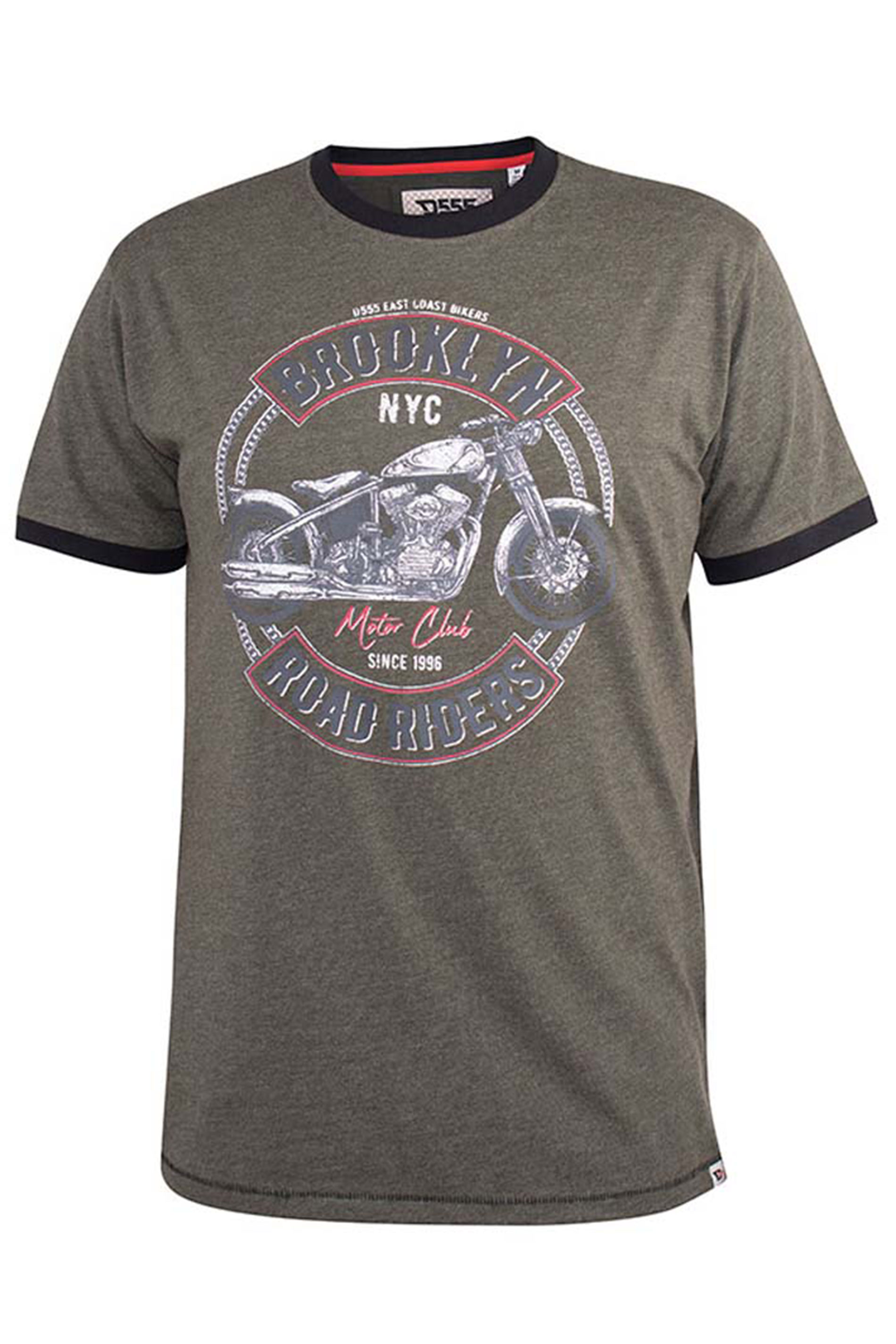 D555 Khaki 'Brooklyn' Motorbike Graphic T-Shirt_F.jpg