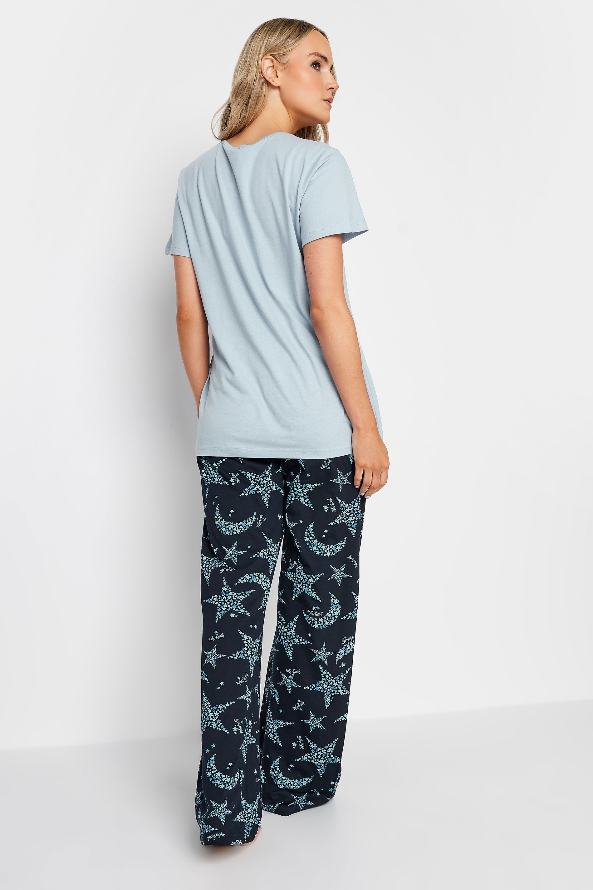 LTS Tall Grey Star Print Pyjama Set | Long Tall Sally  3