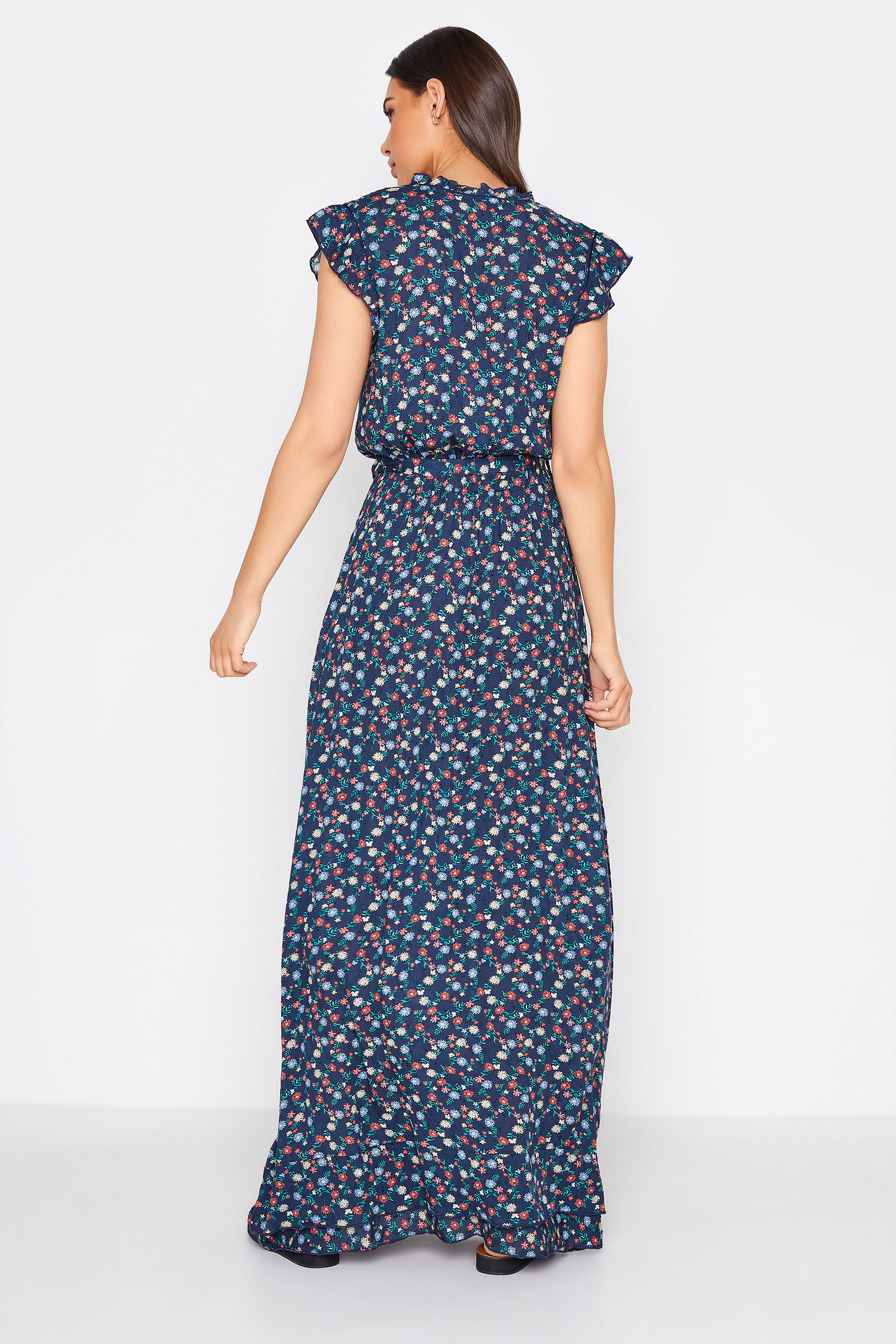 blue floral maxi dress target