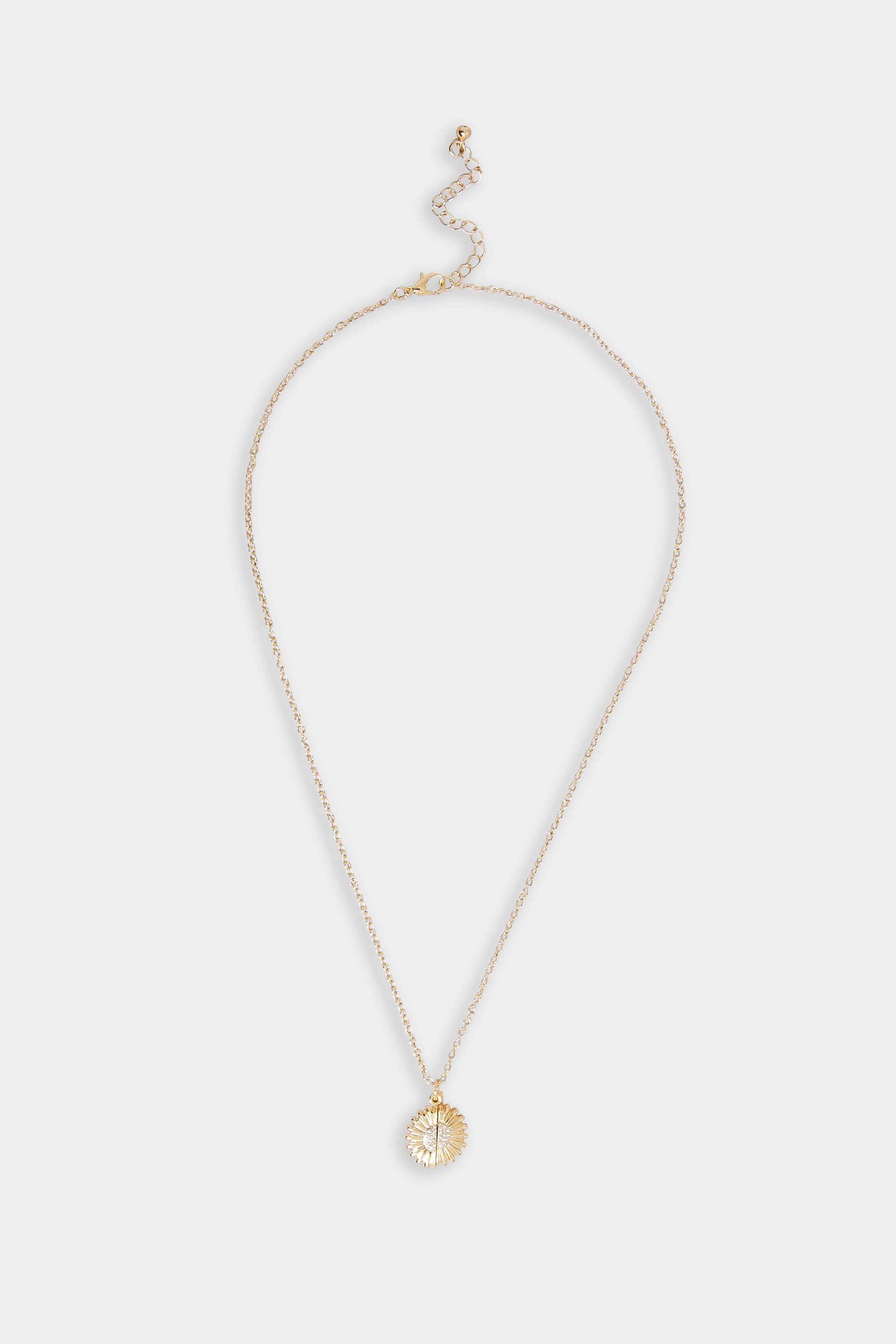 Gold Tone Shell Charm Necklace | Yours Clothing  3