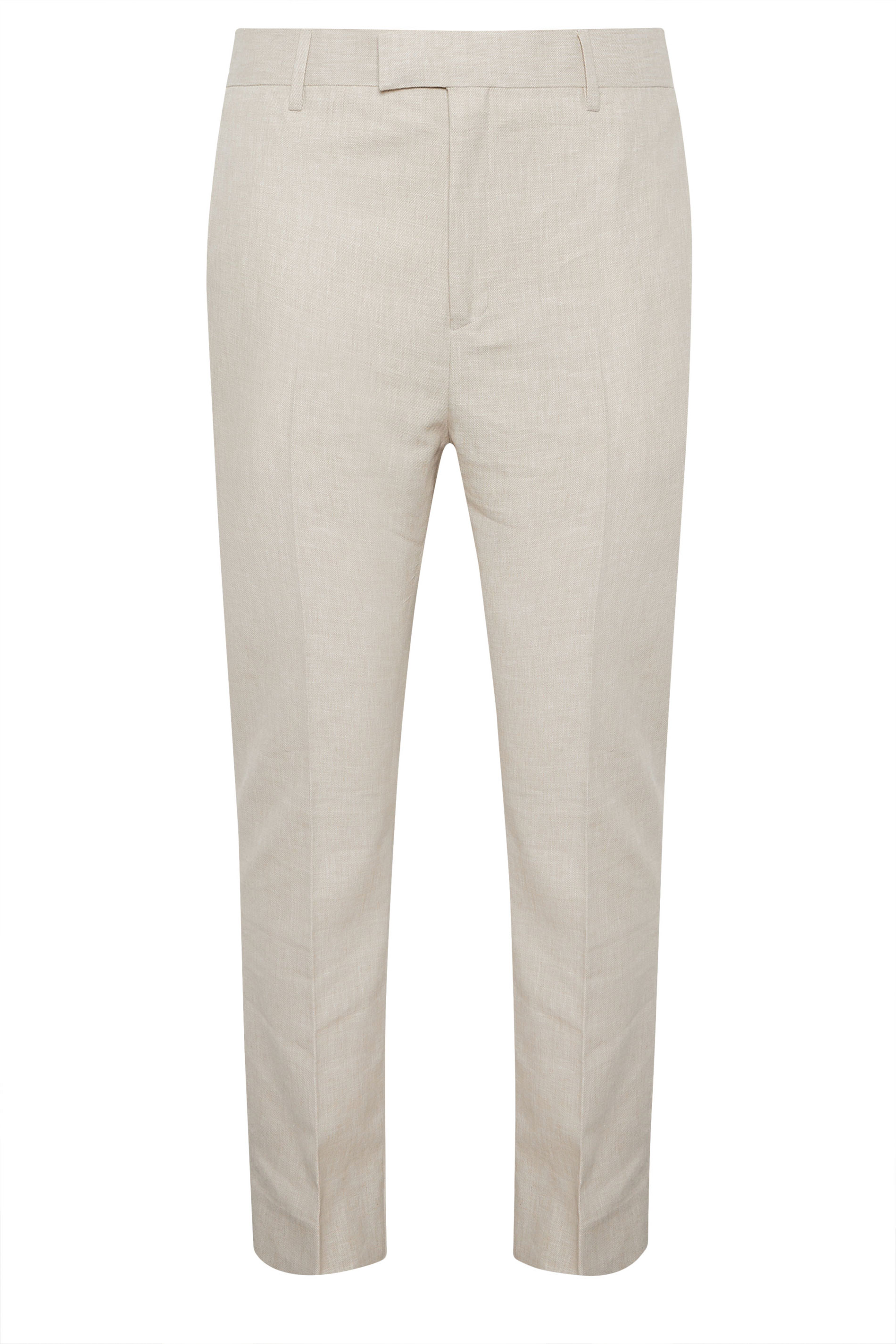 BadRhino Tailoring Big & Tall Oatmeal Brown Linen Suit Trousers | BadRhino 7