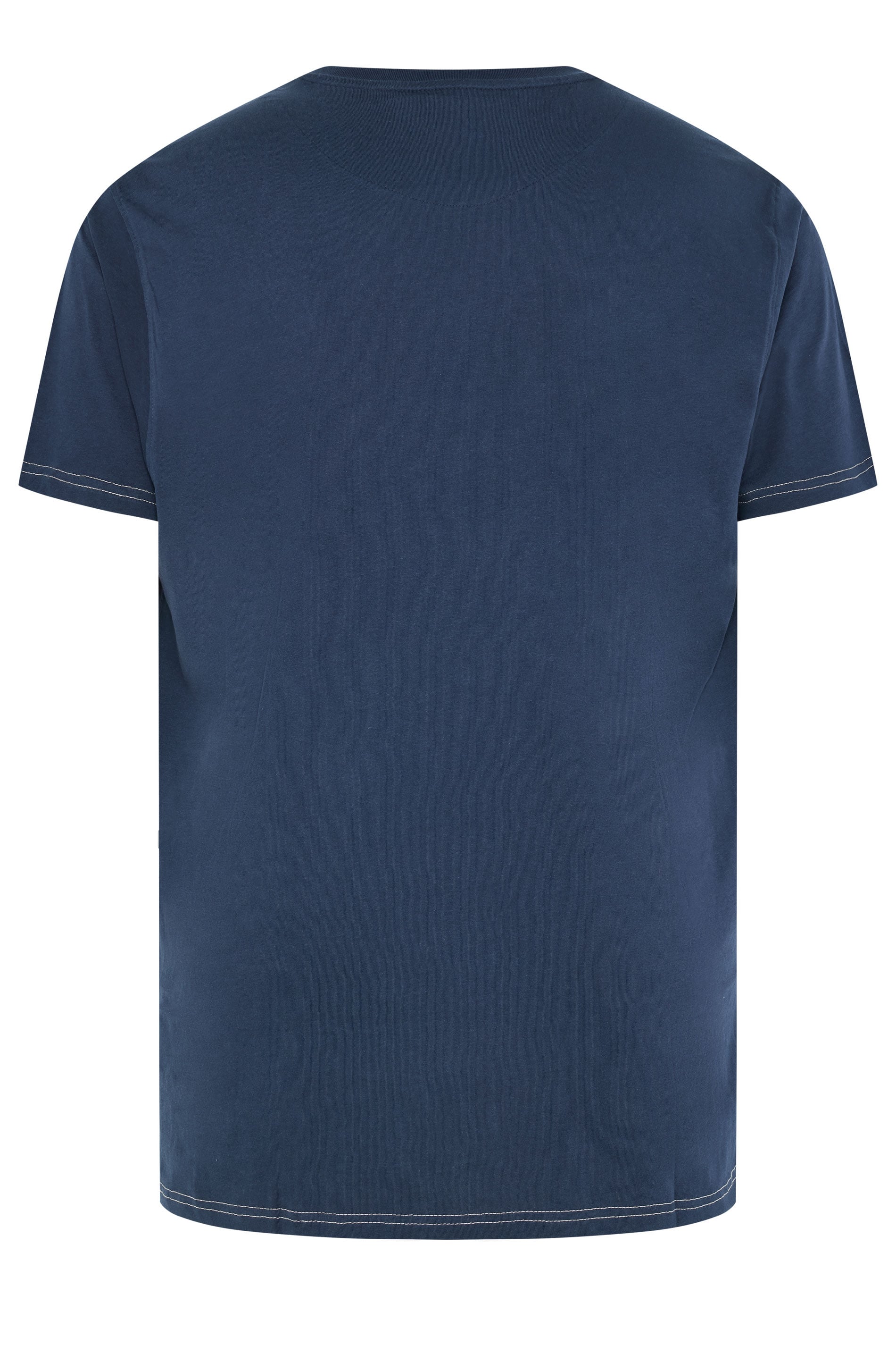 KAM Big & Tall Navy Blue 'Greystone' Graphic Print T-Shirt | BadRhino 2