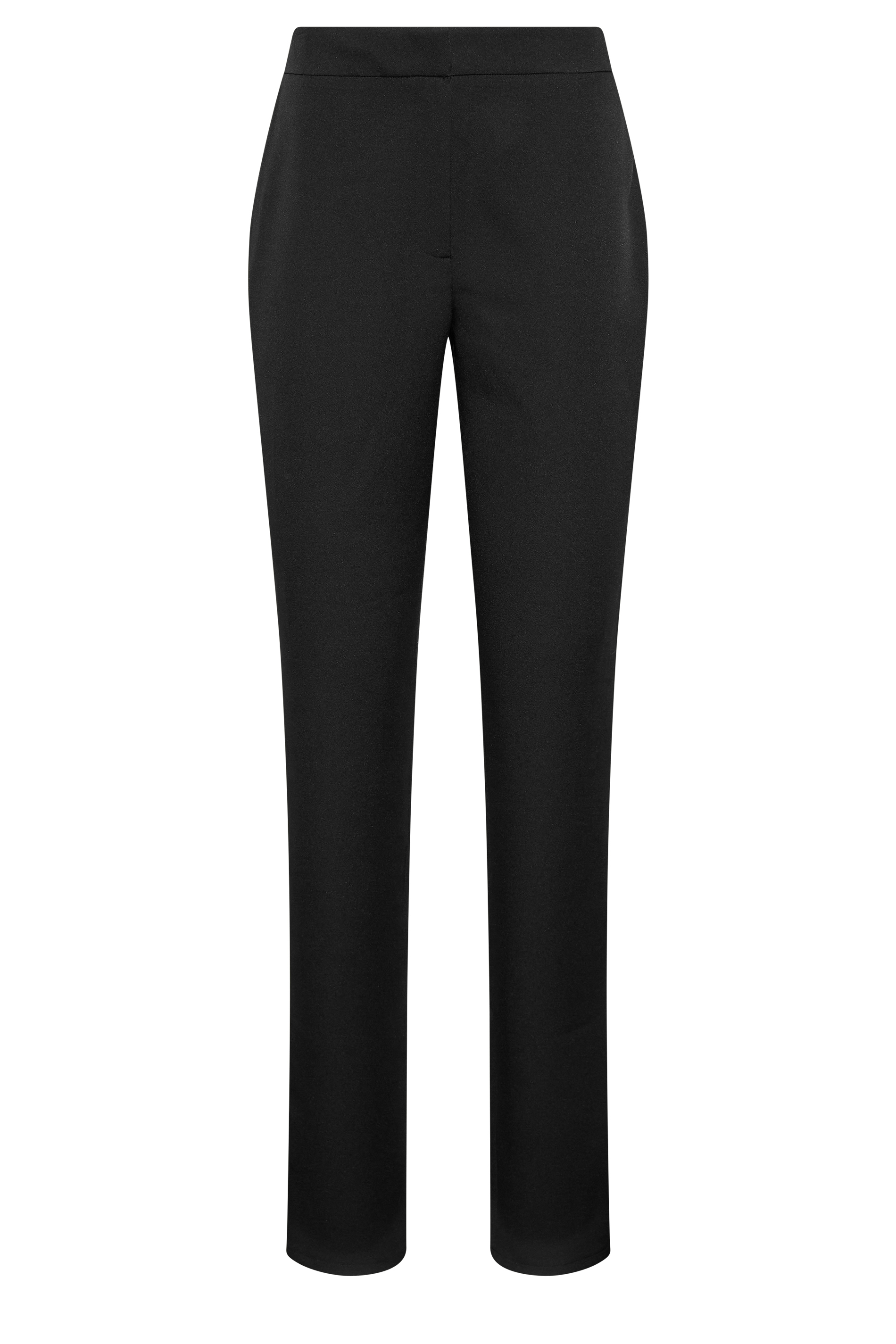 LTS Tall Women's Black Scuba Crepe Slim Leg Trousers | Long Tall Sally 3