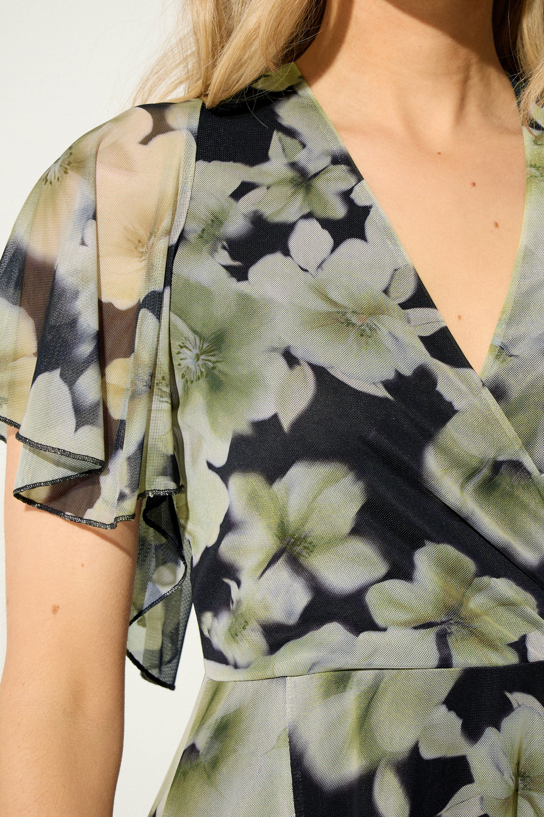 LTS Tall Women's Black Floral Mesh Maxi Dress | Long Tall Sally 4