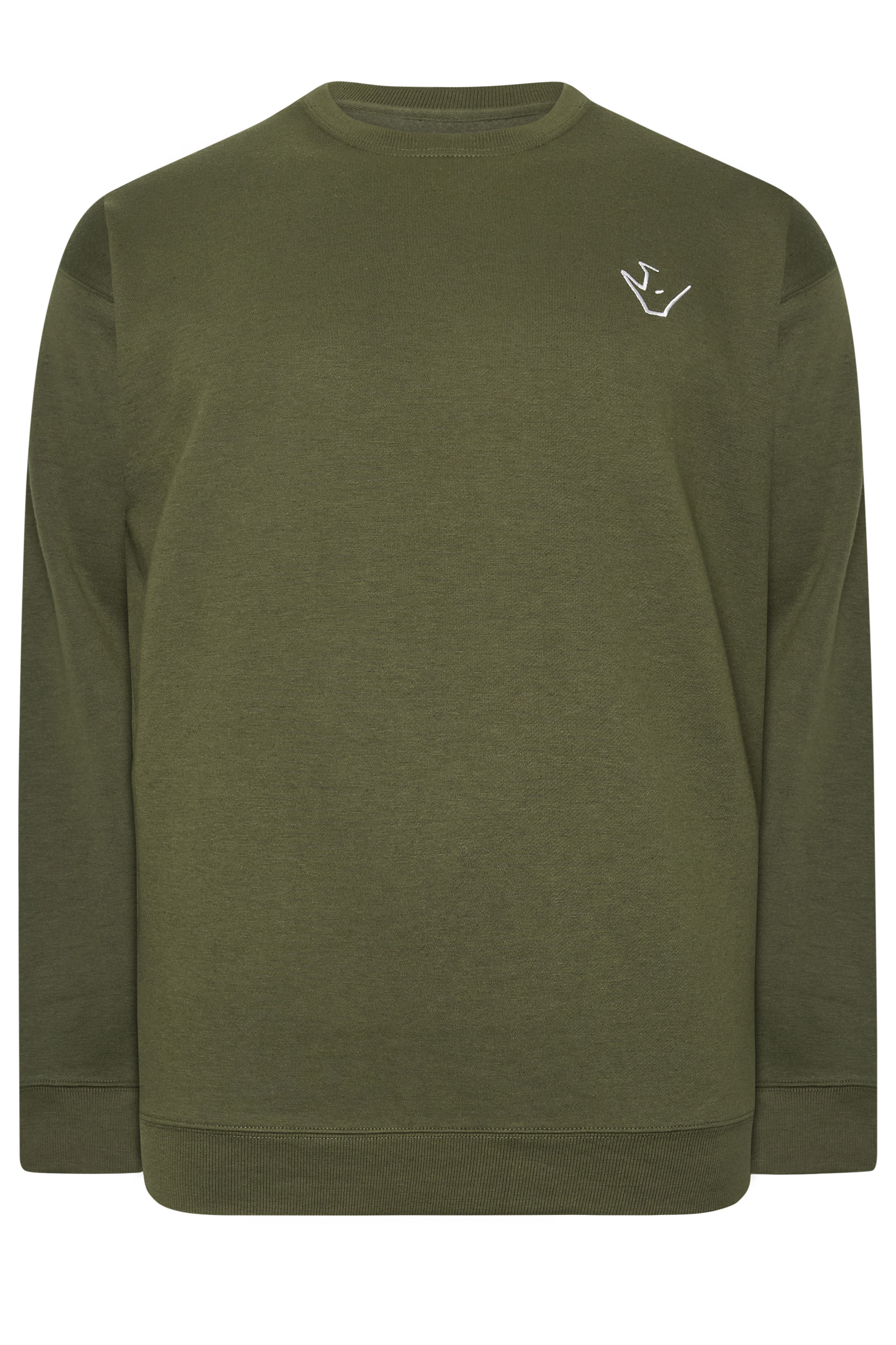 IronRhino Big & Tall Olive Green Logo Sweatshirt | BadRhino 1
