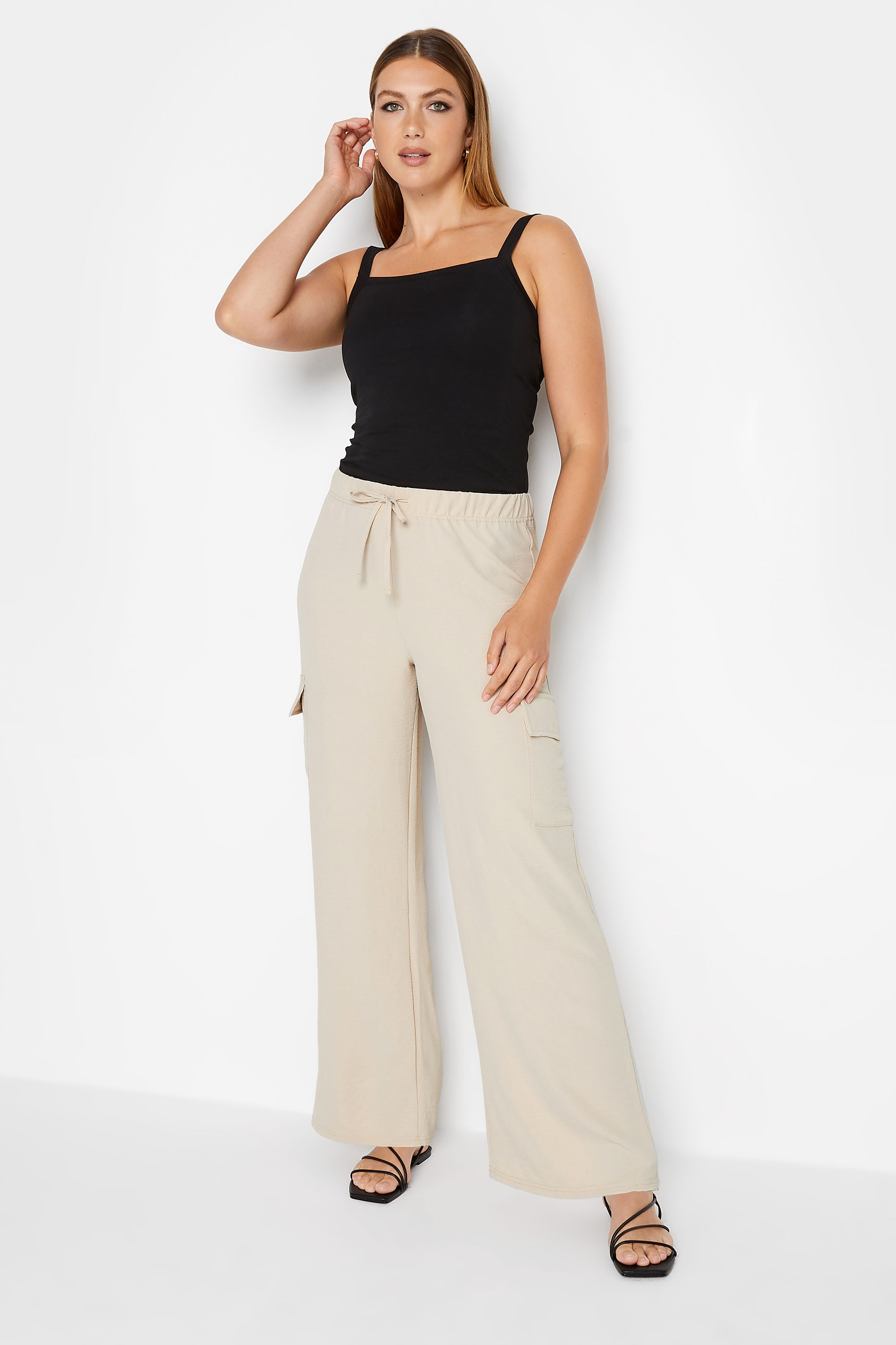 LTS Tall Women's Natural Brown Utility Trousers | Long Tall Sally 2
