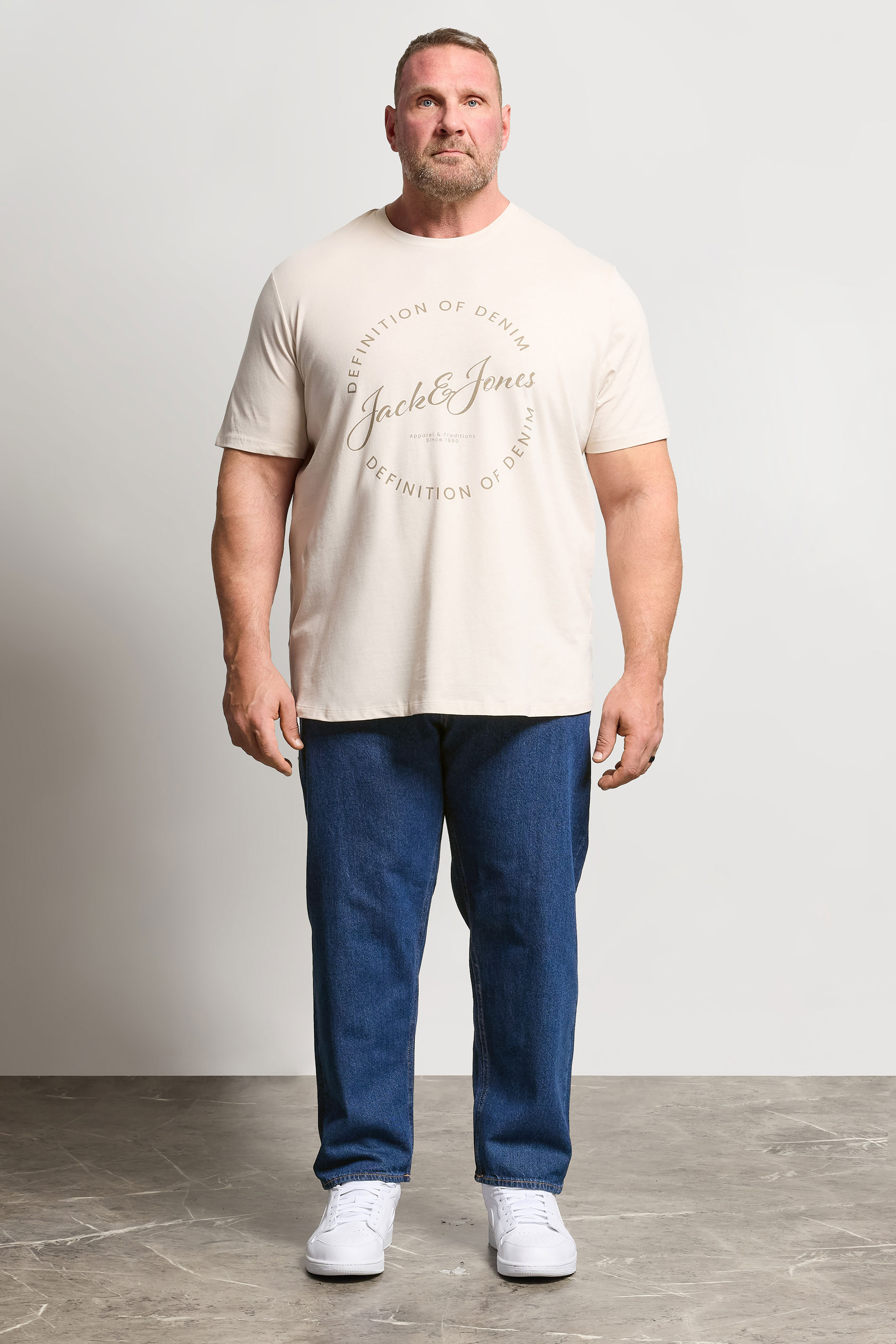 JACK & JONES Big & Tall Blue Denim Jeans | BadRhino 1