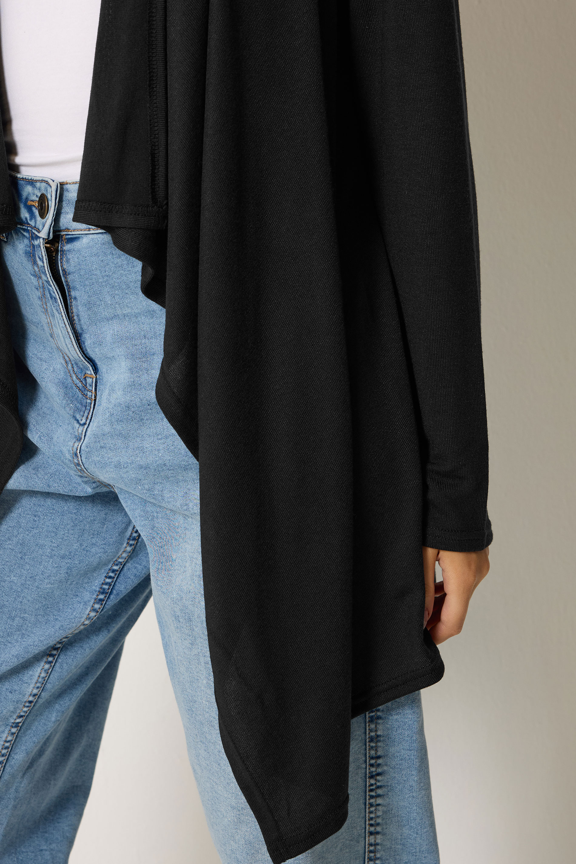 M&Co Black Waterfall Cardigan | M&Co 4