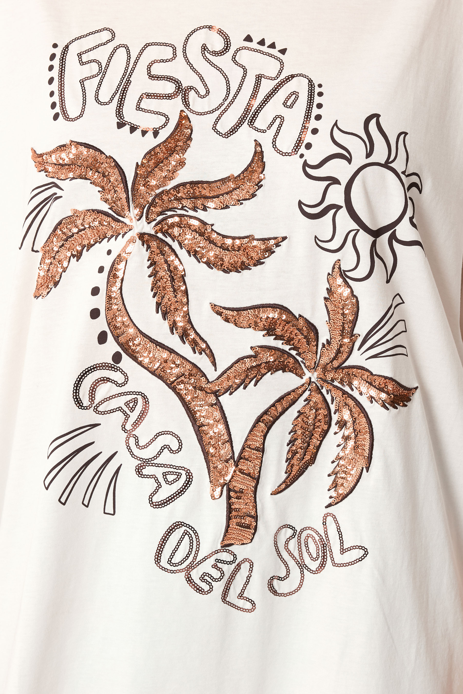 YOURS Plus Size White Embellished Oversized T-shirt | Yours Clothing 4