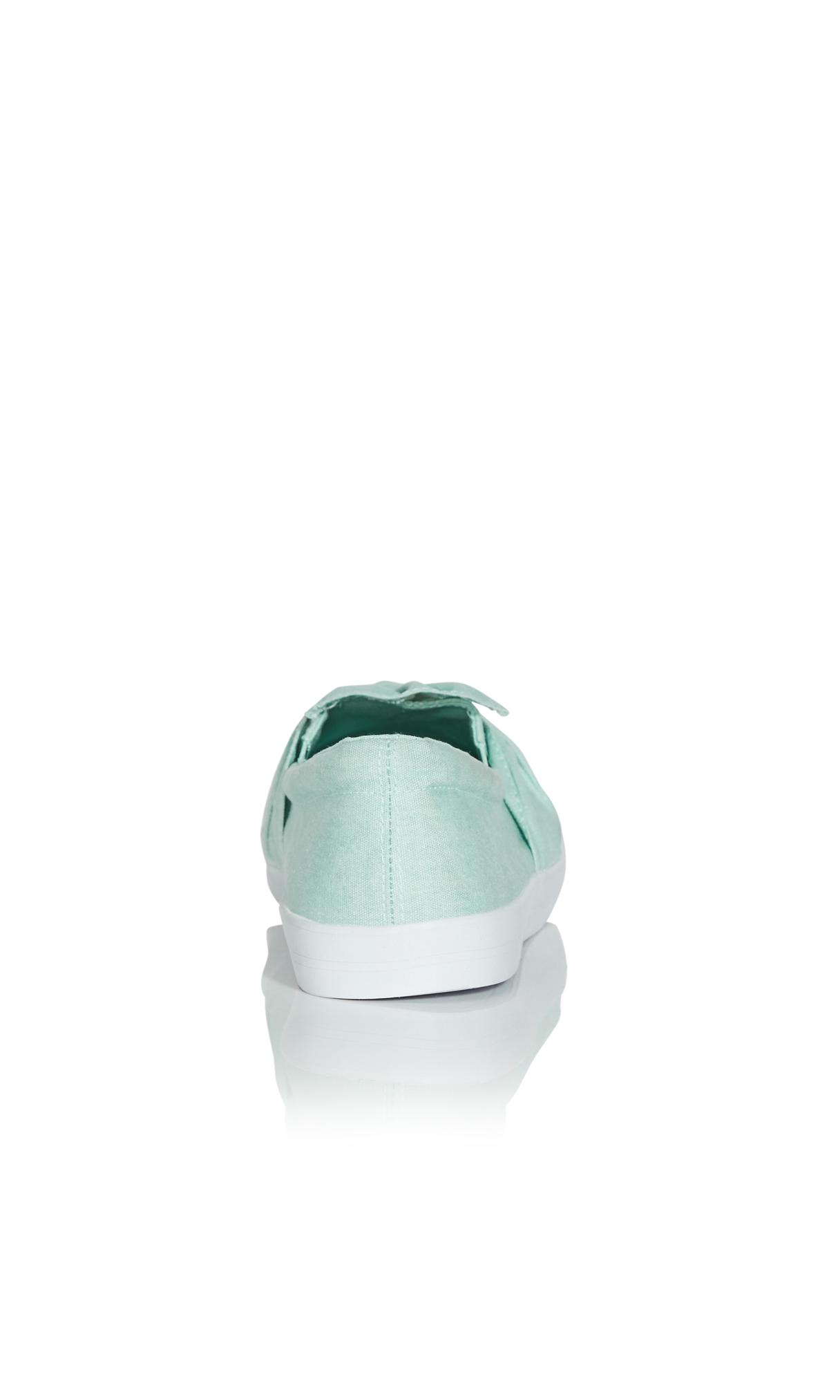 WIDE FIT Knot Skater - green 3