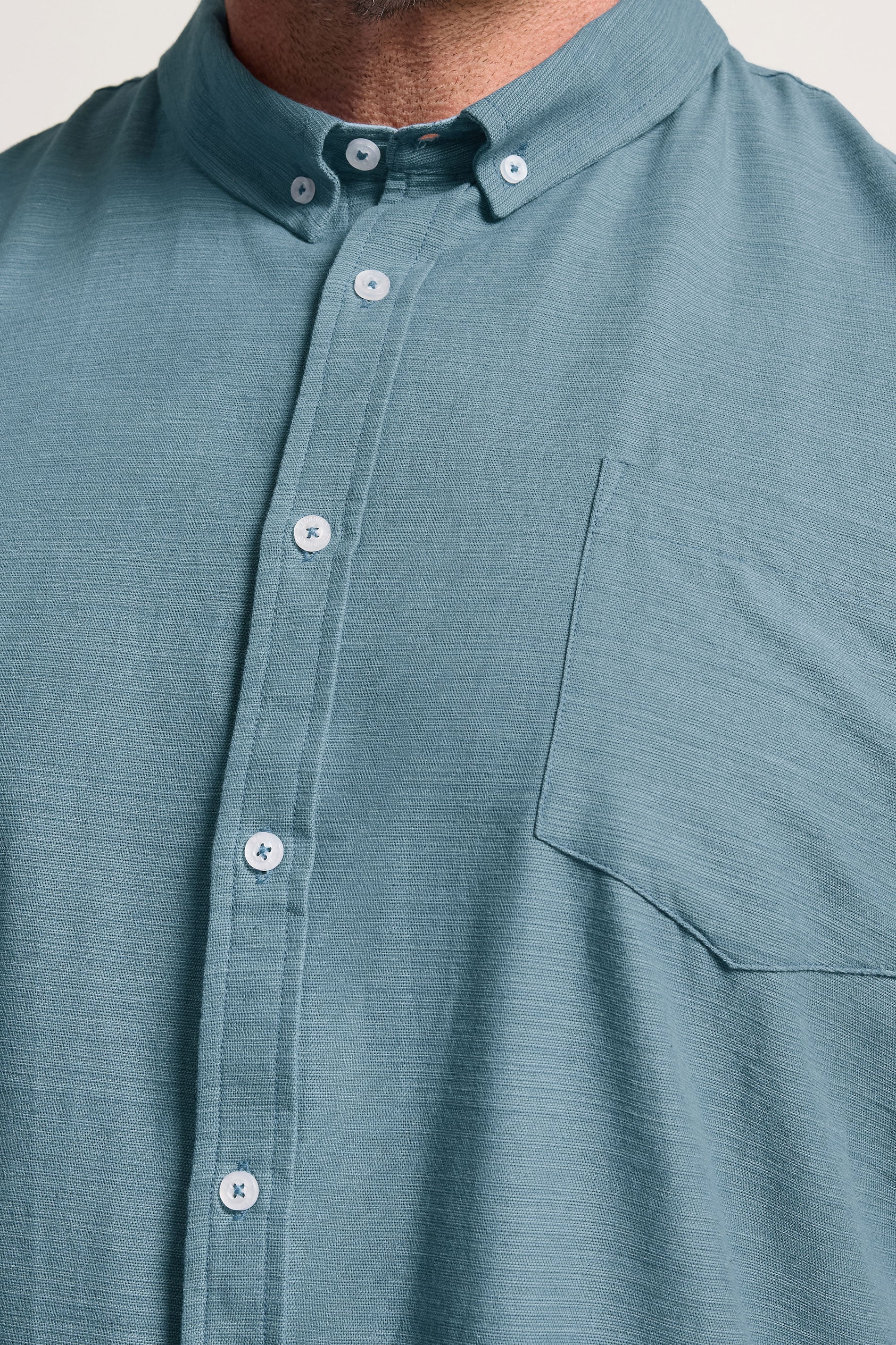 BadRhino Big & Tall Light Blue Slub Shirt | BadRhino 5