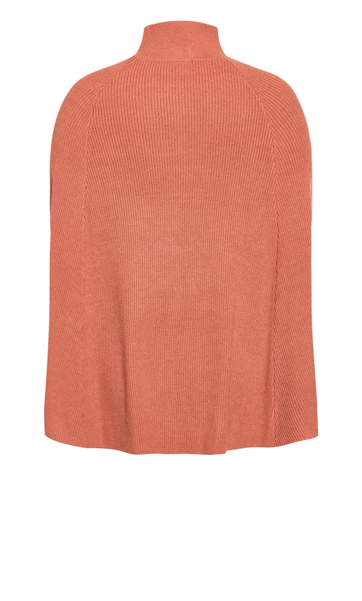 Evans Rust Orange Sleeveless Knitted Vest 7