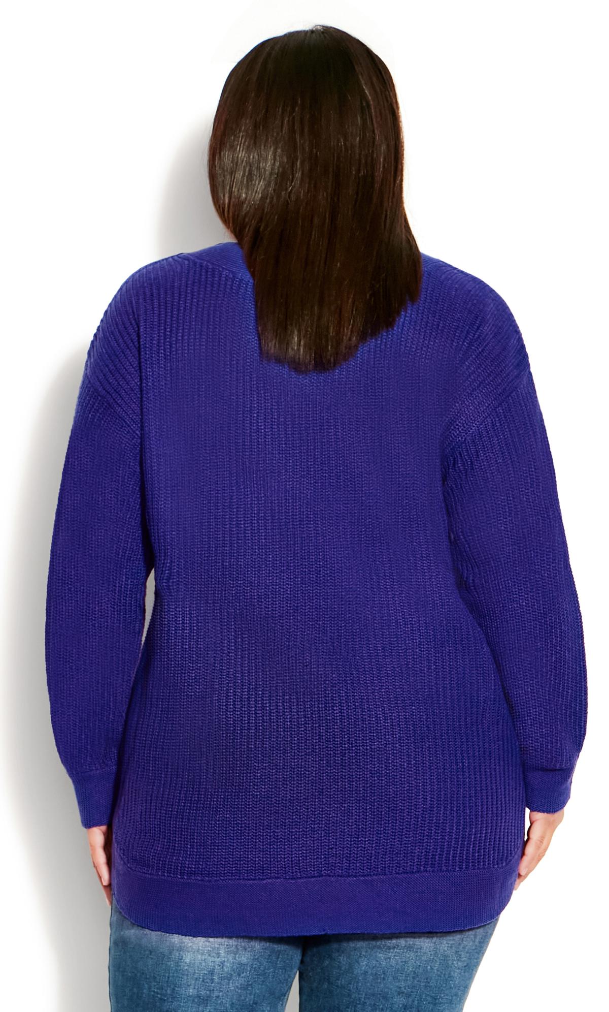 Evans Purple Birdseye Sweater 3